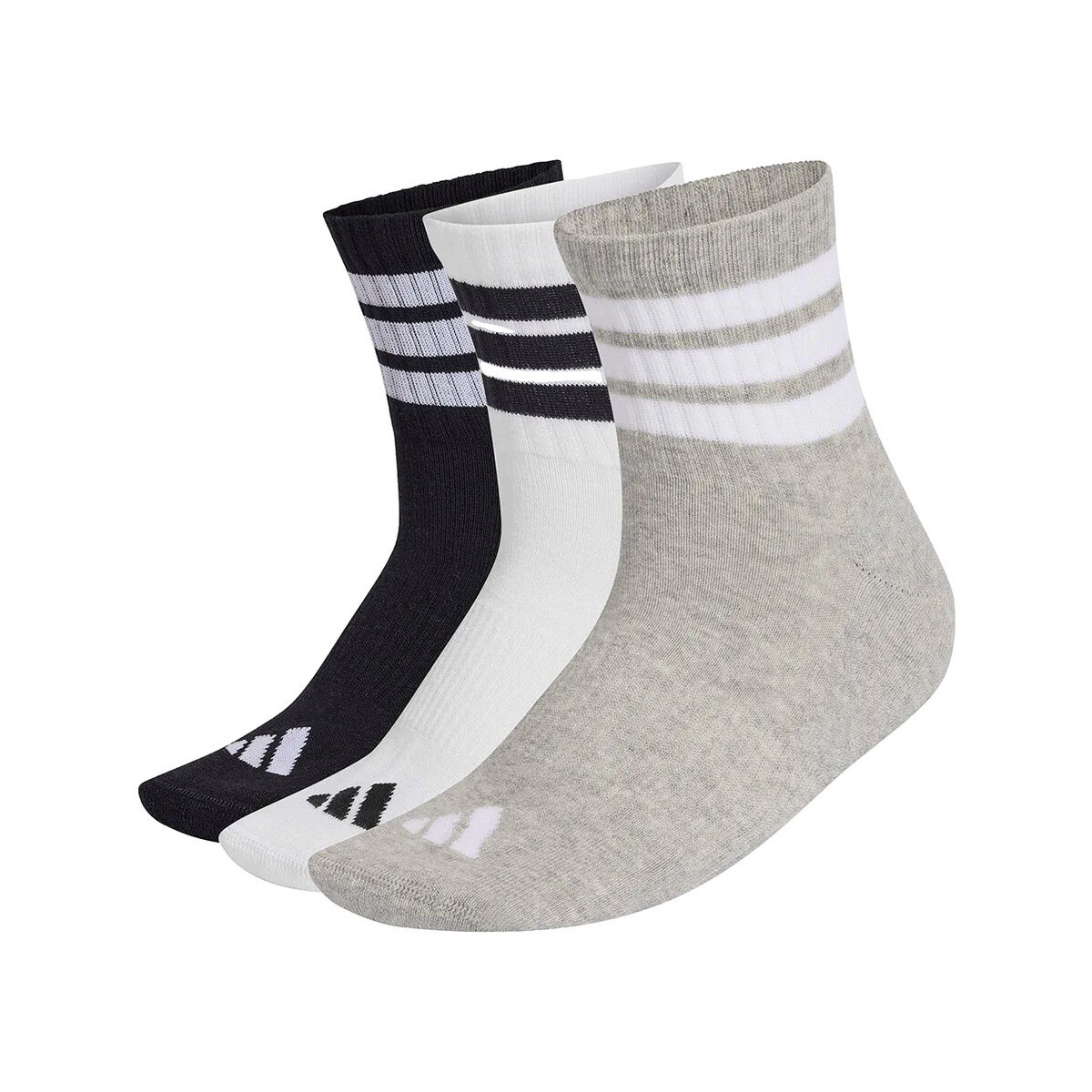 Αθλητικές κάλτσες adidas Chaussettes 3 Stripes amorties 3 paires