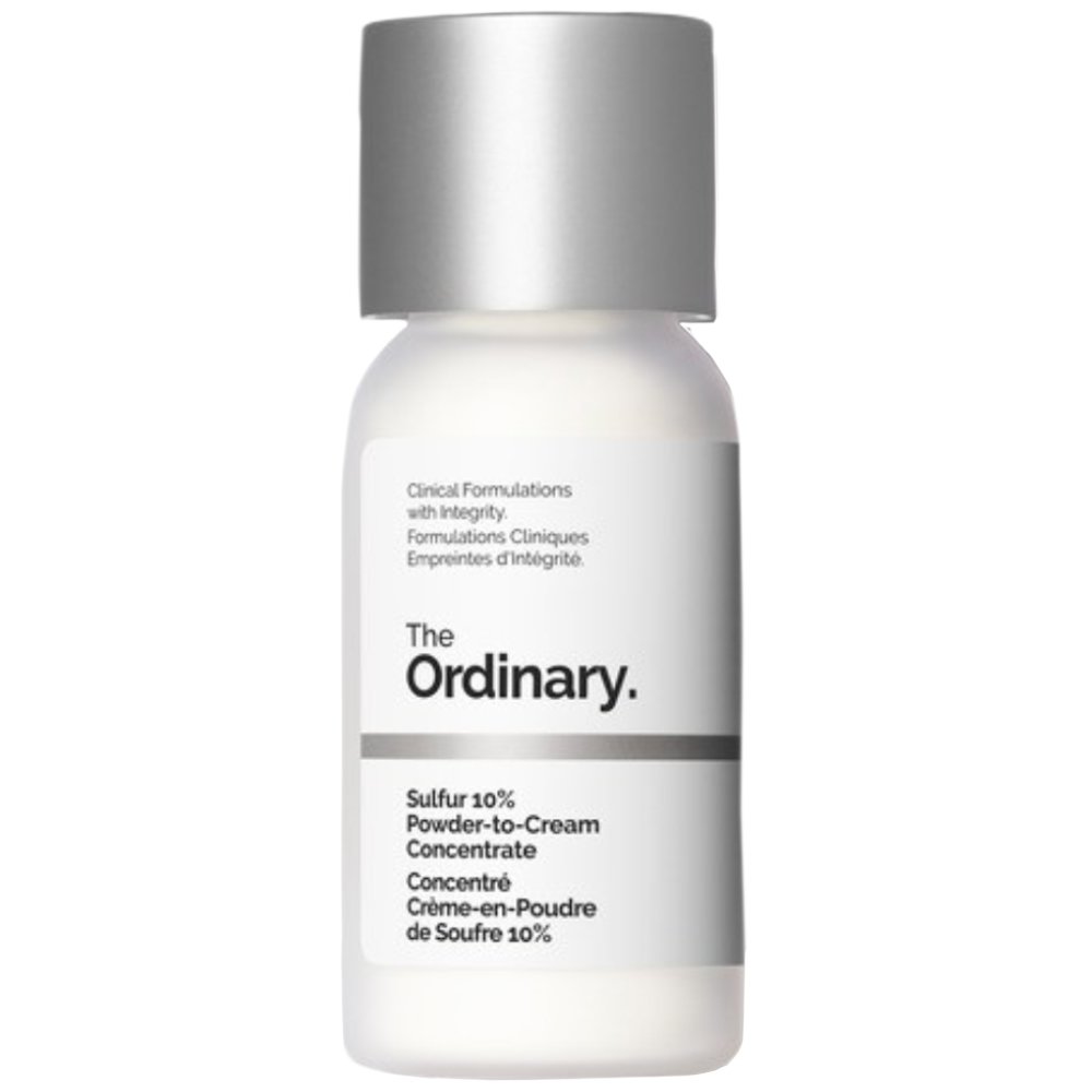 The Ordinary Sulfur 10% Powder-to-Cream Concentrate Κρέμα Κατά των Ατελειών για Μείωση Φραγμένων Πόρων & Ερυθρότητας για Καθαρή & Υγιή Επιδερμίδα 5g