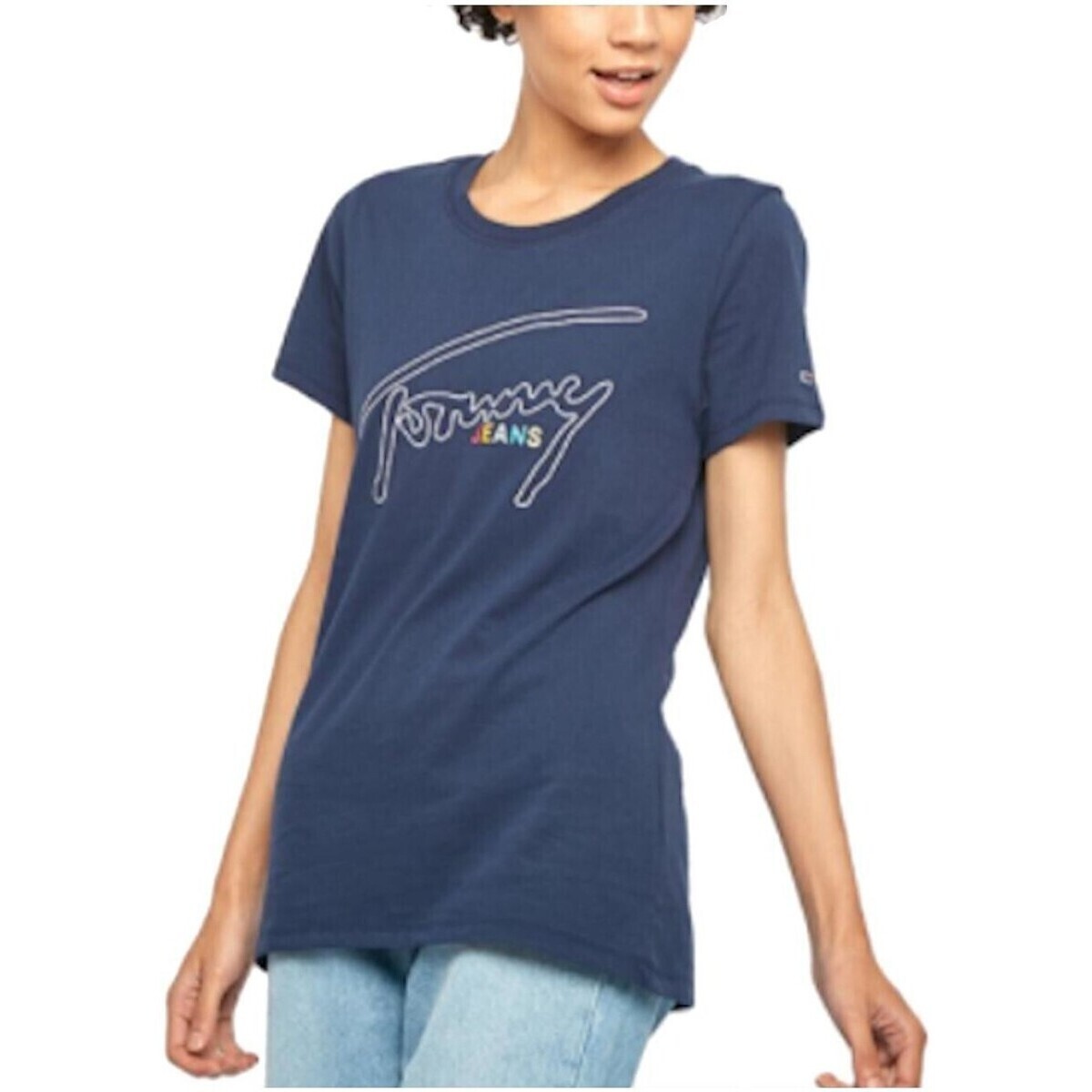 T-shirt με κοντά μανίκια Tommy Hilfiger DW0DW06230 002
