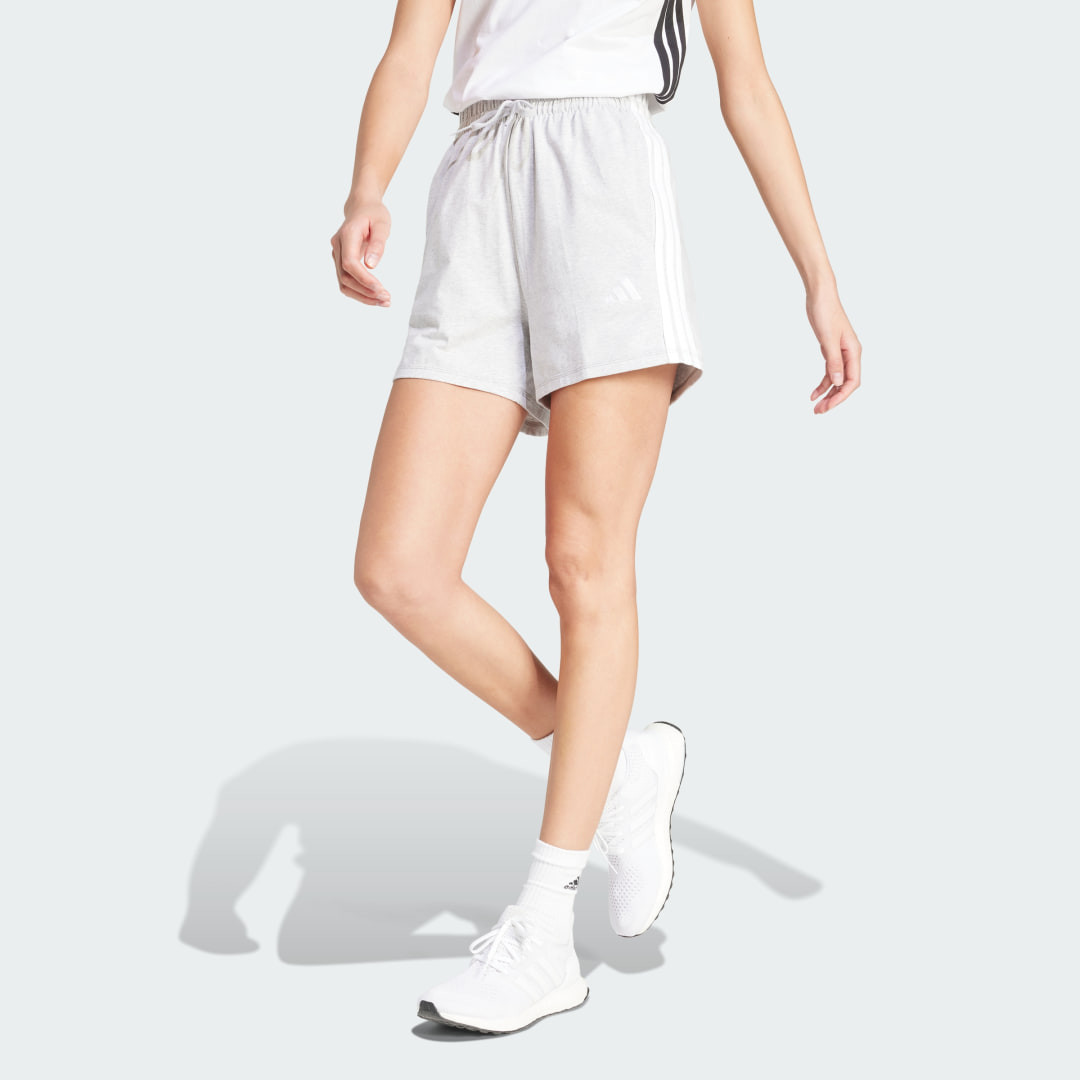 Essentials 3-Stripes Cotton Shorts