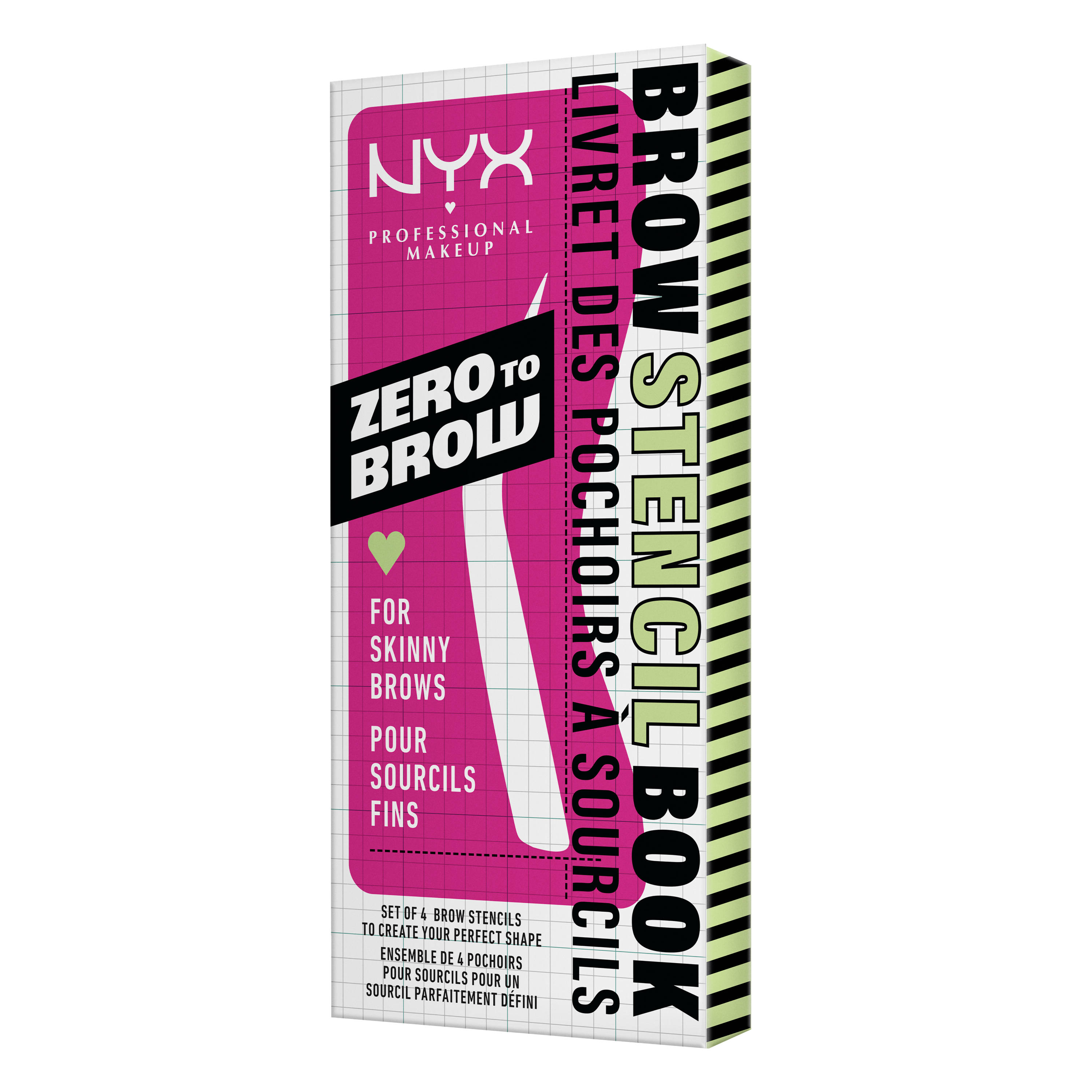 Zero To Brow Stencil 01 For Skinny Brows