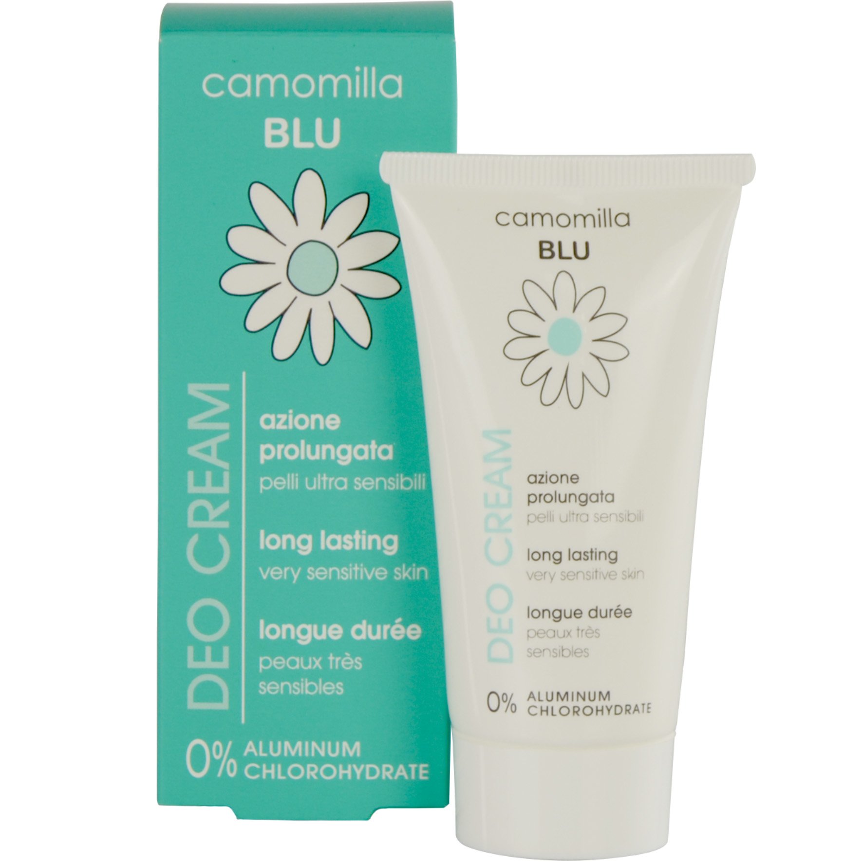 Camomilla Blu Deodorant Cream Αποτελεσματική Κρέμα Μακράς Διάρκειας για Πολύ Ευαίσθητες Επιδερμίδες 50ml