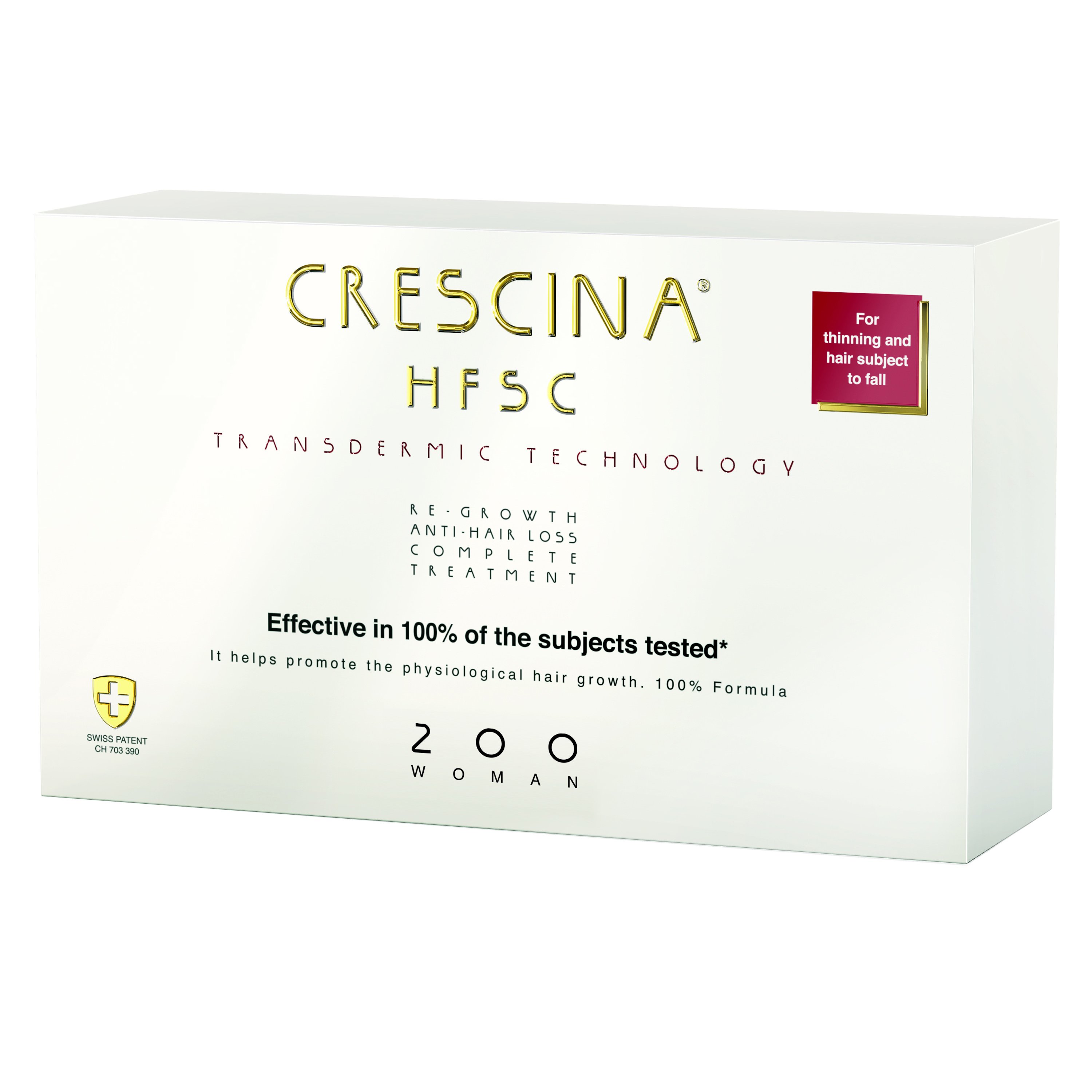 Crescina Transdermic Complete Woman Ολοκληρωμένη Γυναικεία Θεραπεία για τα Αρχικά Στάδια Αραίωσης & Τριχόπτωσης 20 Τεμάχια (10+10 x 3.5ml) - 200
