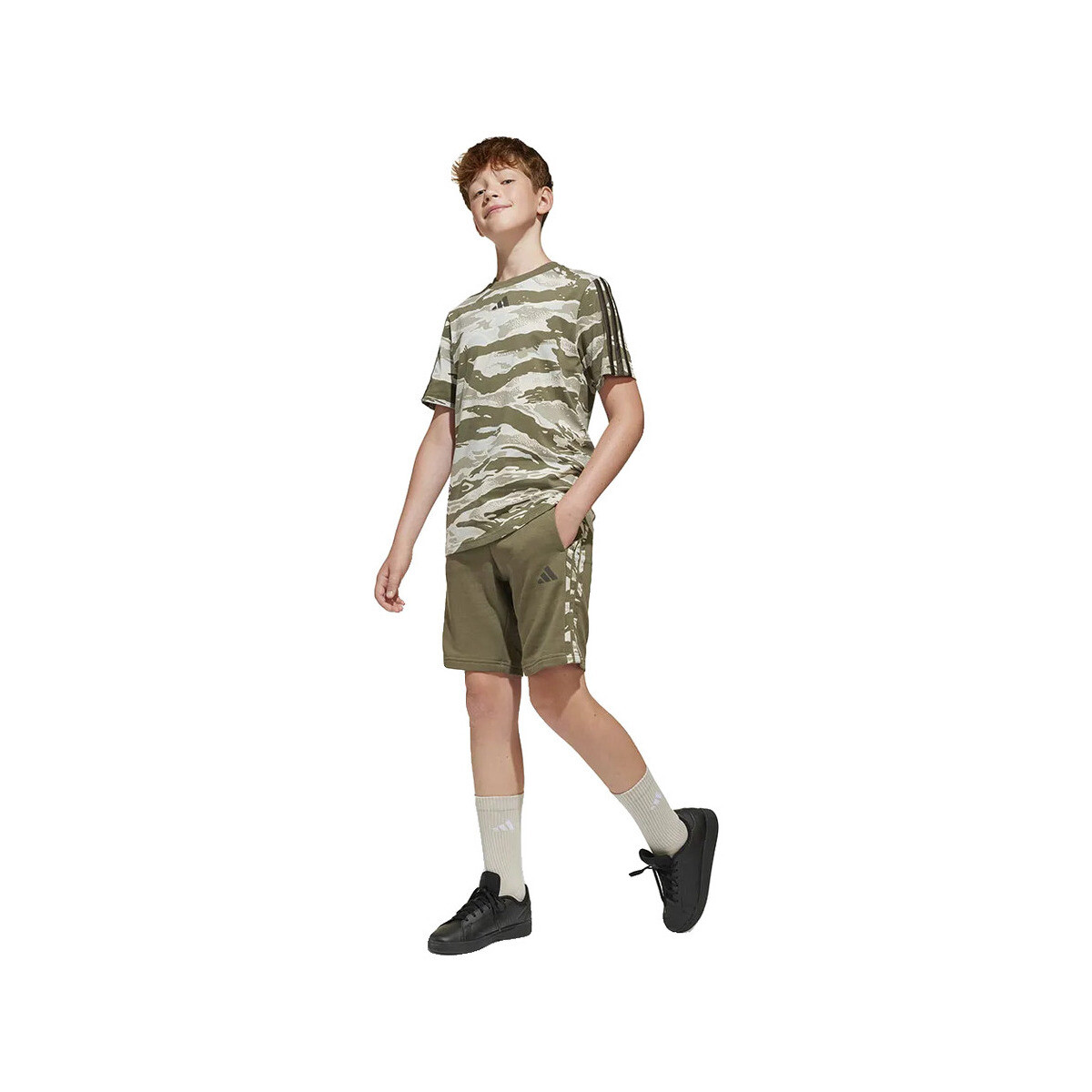 Shorts & Βερμούδες adidas Shorts Seasonal Essentials Camo en molleton