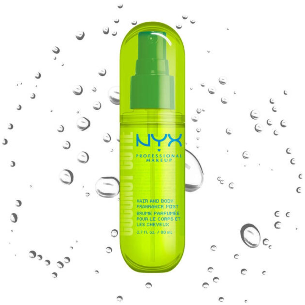 Nyx Professional Makeup Hair & Body Fragrance Mist Ενυδατικό Σπρέι για Μαλλιά & Σώμα με Άρωμα Καρύδα & Ροδάκινο 80ml - Coconut Cutie