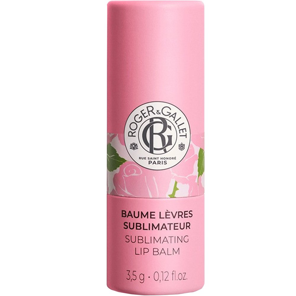 Roger & Gallet Sublimating Lip Balm Θρεπτικό Lip Balm για Διακριτικό Λαμπερό Φινίρισμα & Ενισχυμένο Φυσικό Χρώμα με Άρωμα Τριαντάφυλλο 3,5g - Rose