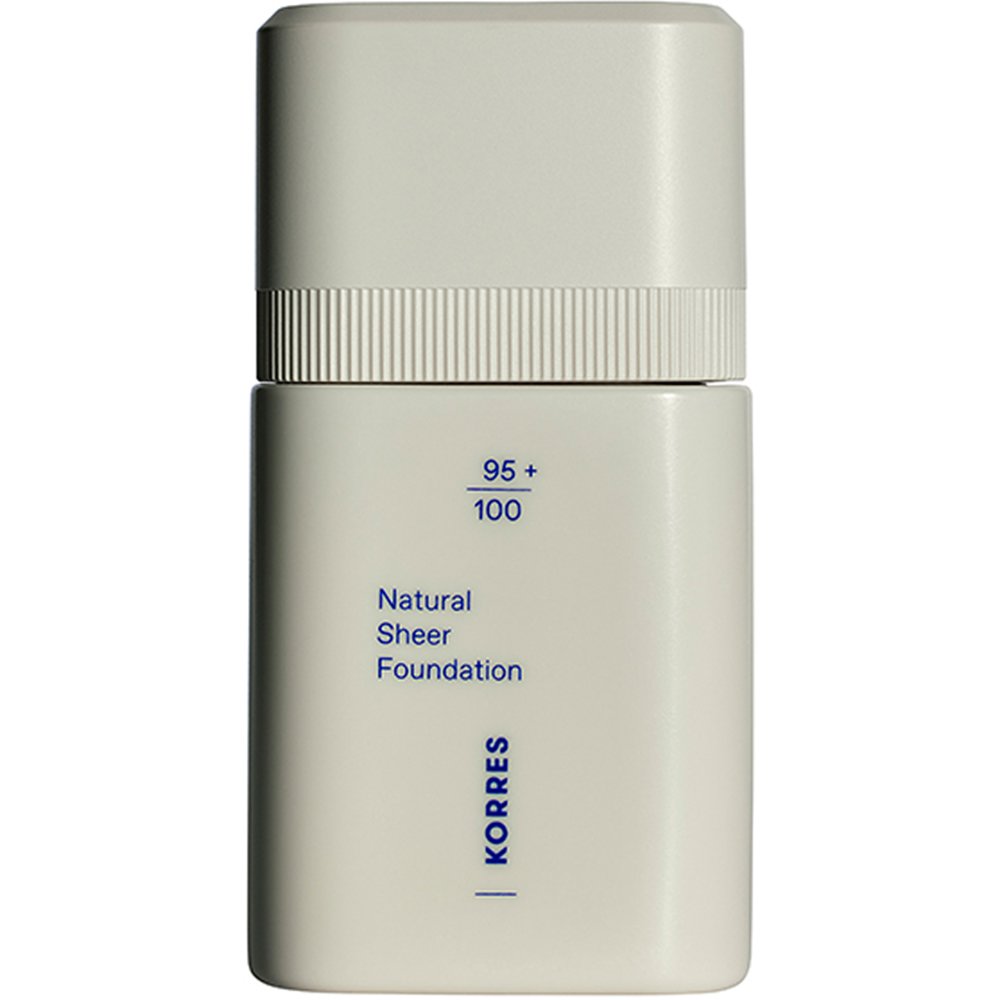 Korres Natural Sheer Foundation Διάφανης Κάλυψης Ανάλαφρο Foundation που Λειαίνει τις Ατέλειες για Φυσικά Λαμπερό Αποτέλεσμα 30ml
