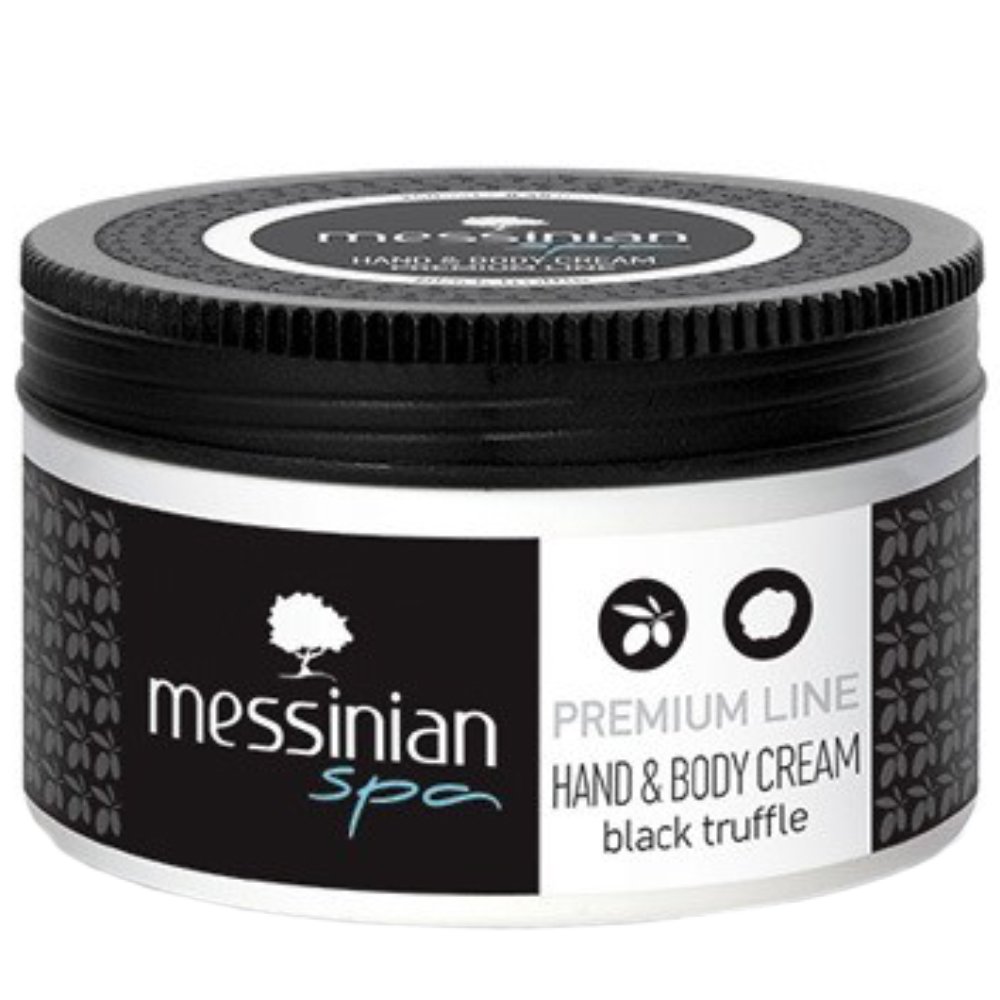 Messinian Spa Premium Line Black Truffle Hand & Body Cream Ενυδατική Κρέμα Χέριων & Σώματος με Άρωμα Μαύρης Τρούφας για Απαλό Δέρμα 250ml