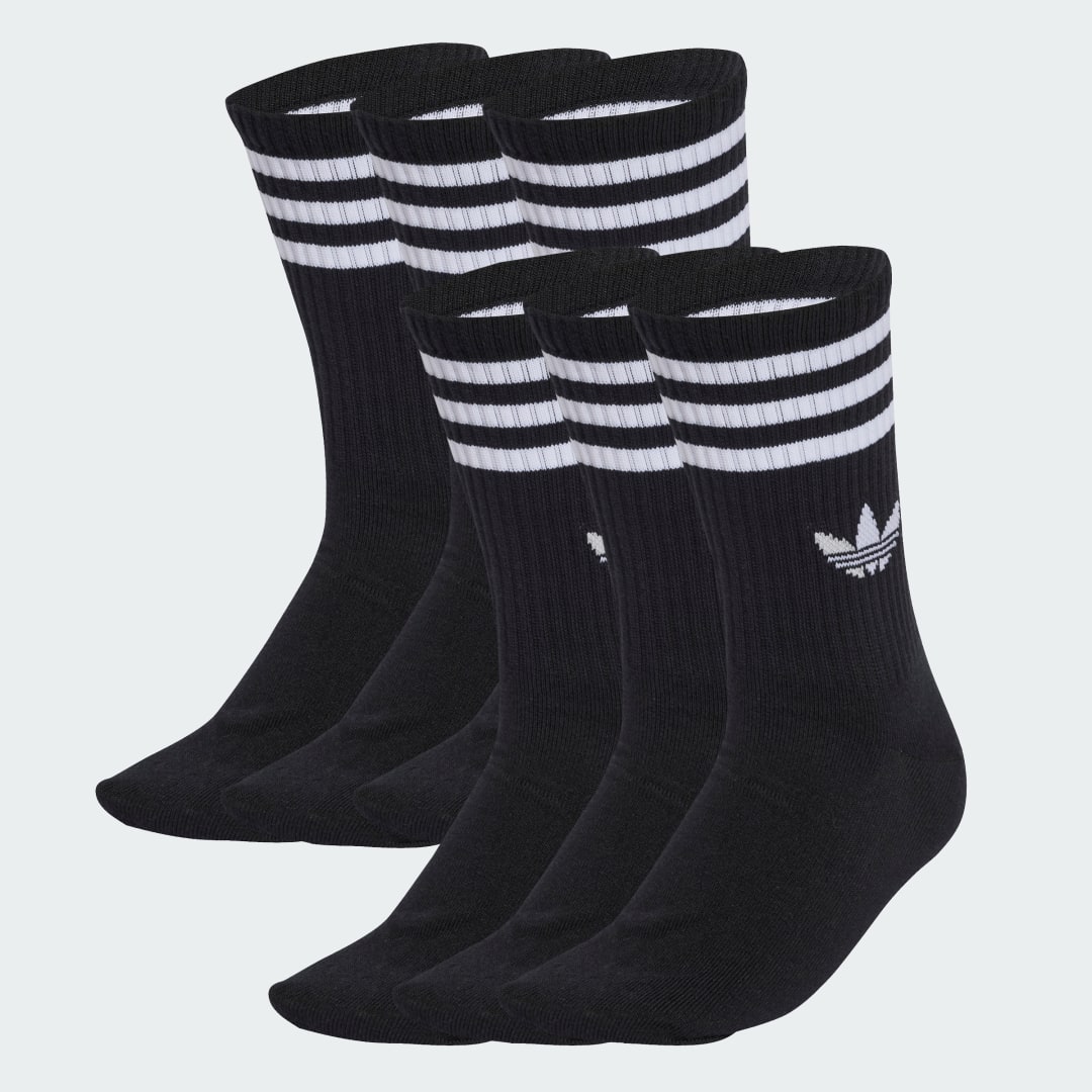 3-Stripes Crew Socks 6 Pairs