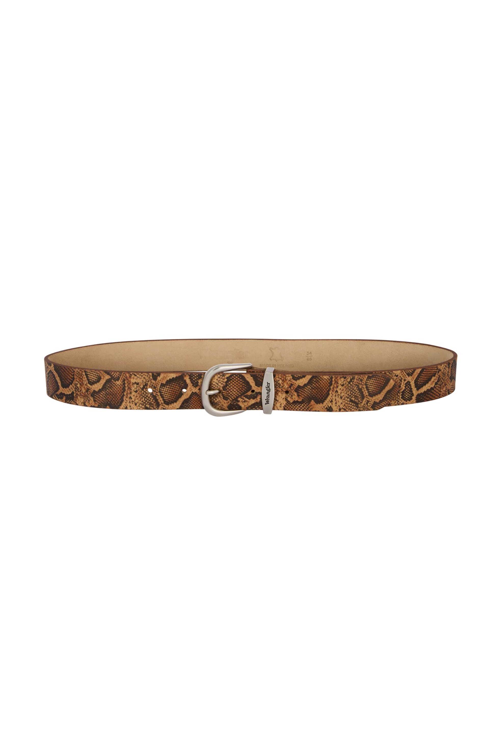 Wrangler® unisex δερμάτινη ζώνη με snake print