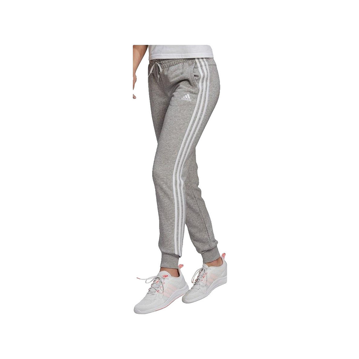 Φόρμες adidas Pantalon Essentials French Terry 3 Stripes gris