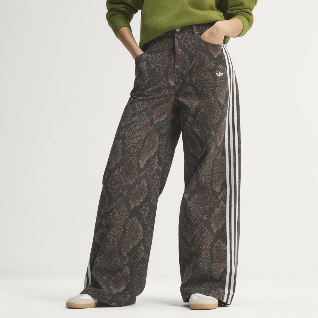 ΠΑΝΤΕΛΟΝΙ SNAKE PRINT DENIM LOOSE