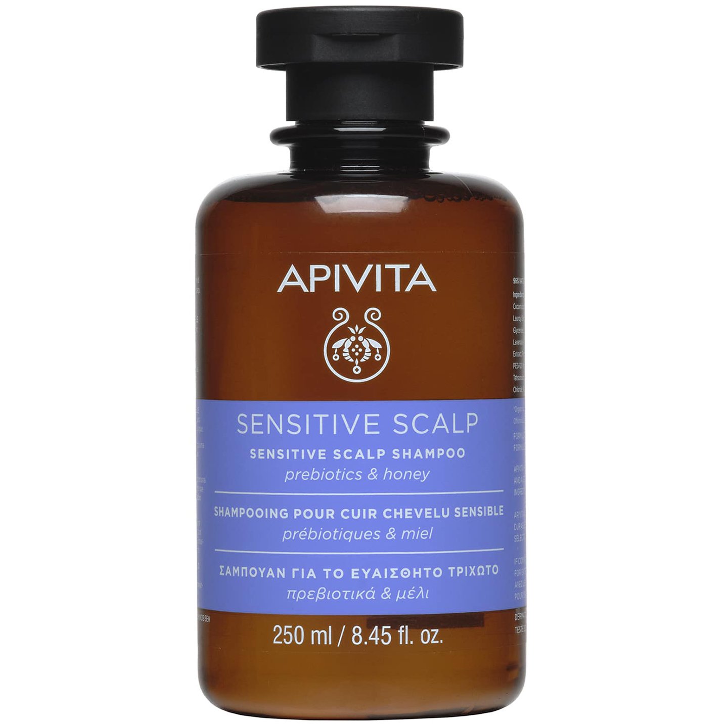 Apivita Sensitive Scalp Shampoo Σαμπουάν για το Ευαίσθητο Τριχωτό με Πρεβιοτικά & Μέλι 250ml