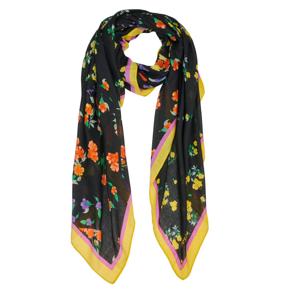 Κασκόλ Desigual FOU MIXED FLOWERS RECTANGLE