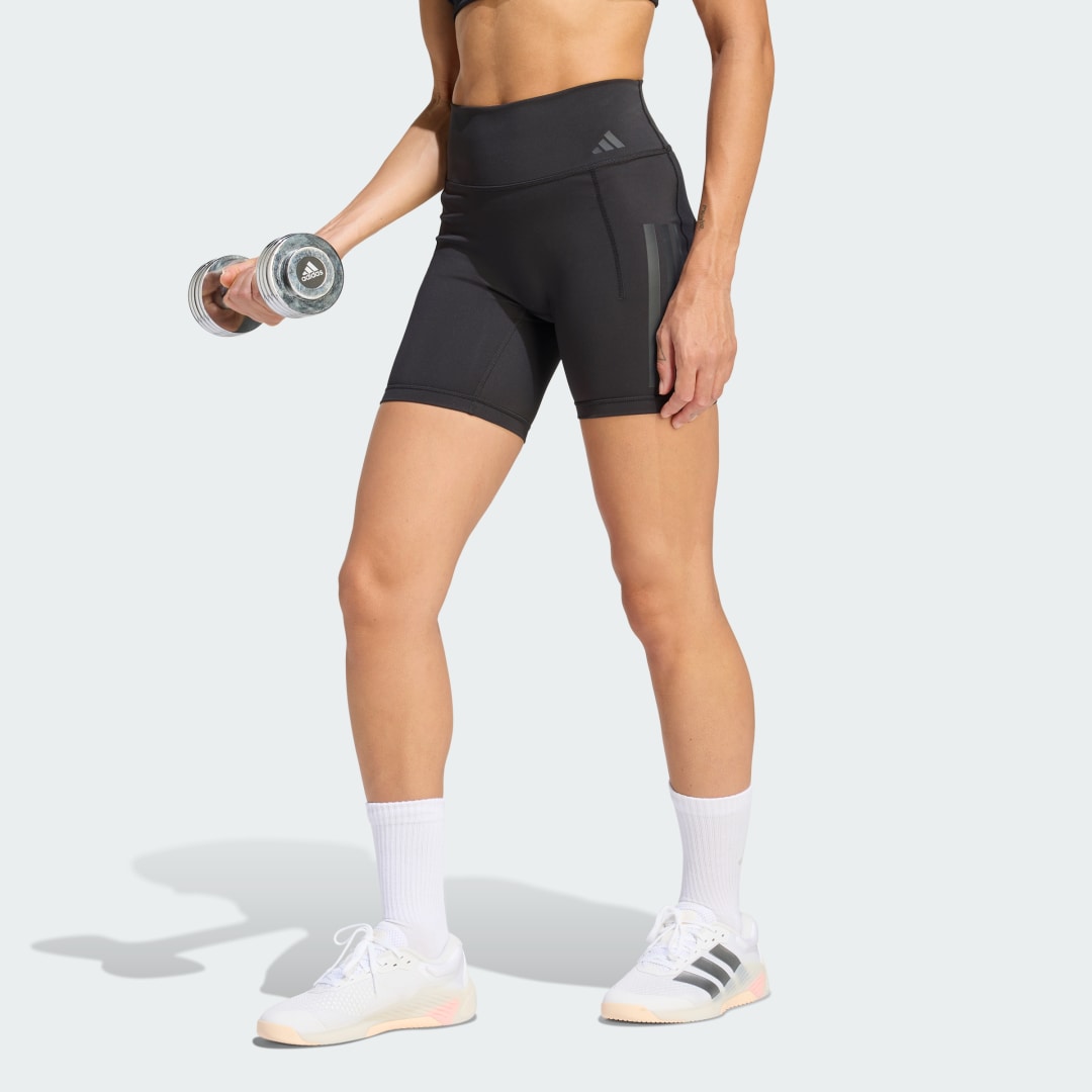 Κοντό κολάν Optime Workout 3-Stripes
