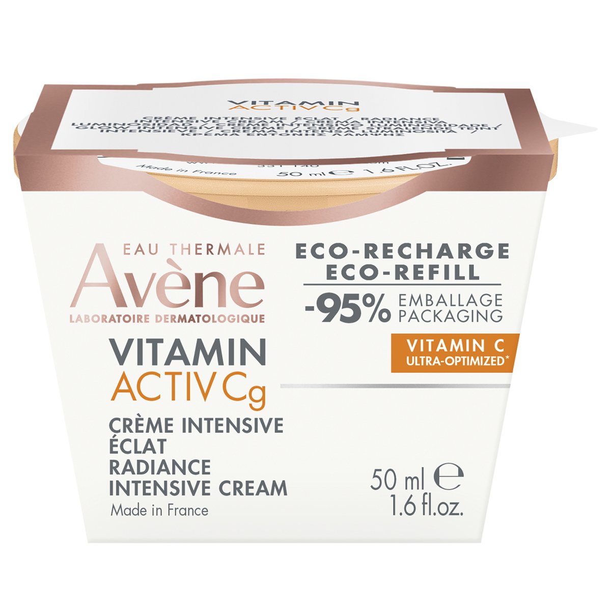 Avene Vitamin Activ Cg Intensive Radiance Cream Refill Αντιρυτιδικής Κρέμας Έντονης Λάμψης με Βιταμίνη C Ανταλλακτικό  50ml