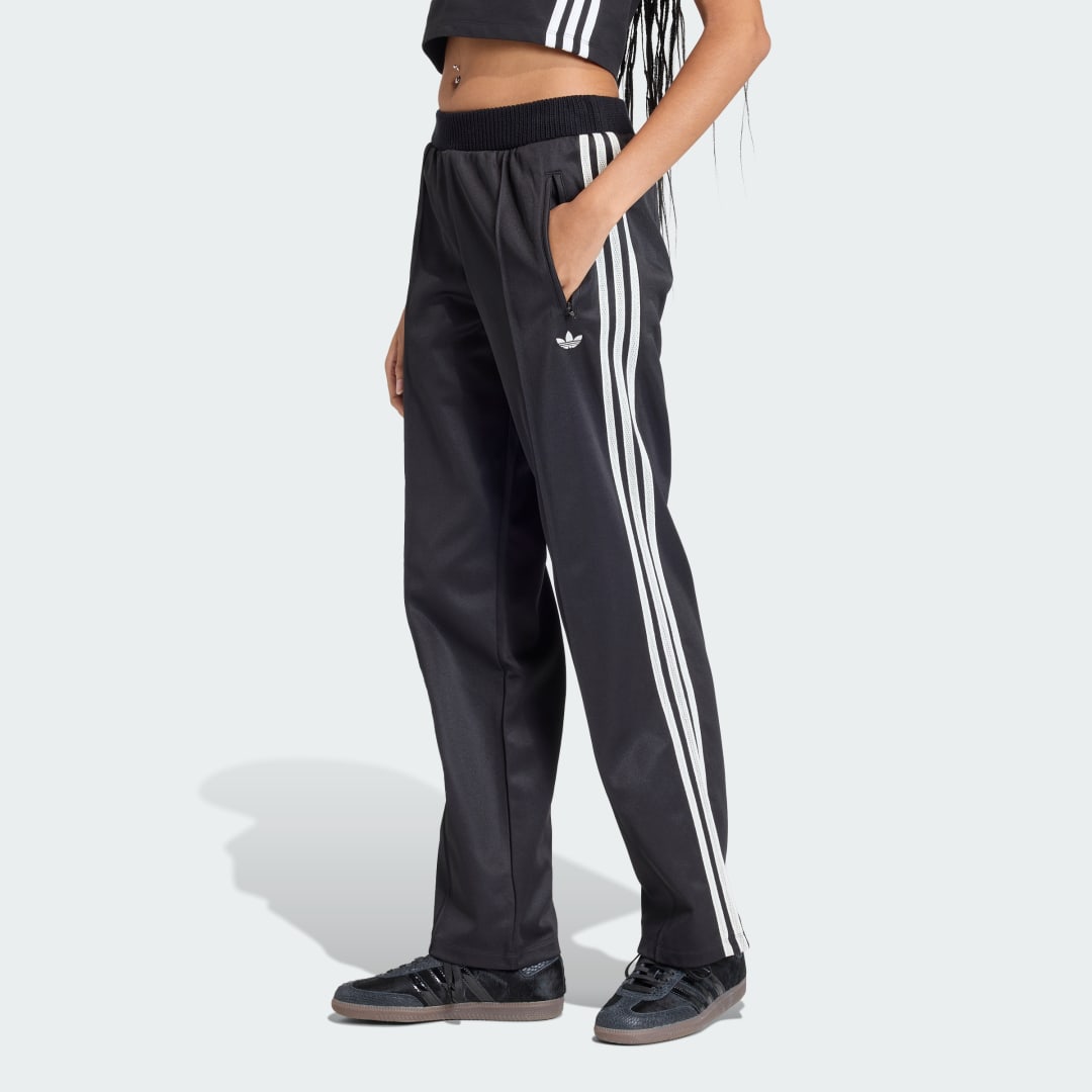 FIREBIRD TRACK PANTS WITH KNITTED CROCHET DETAILS