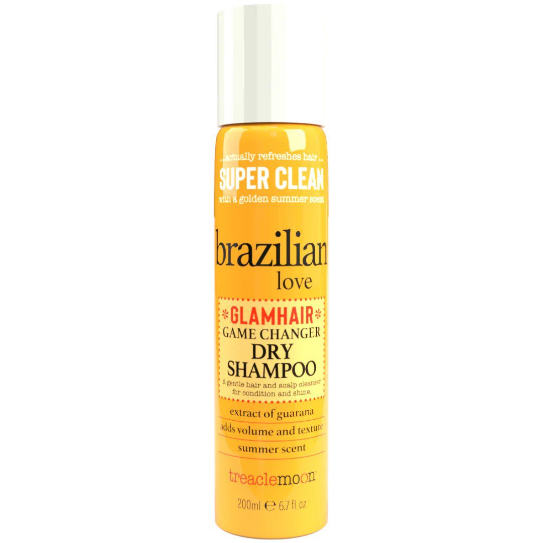 Treaclemoon Super Clean Brazilian Love Glamhair Dry Shampoo Ξηρό Σαμπουάν που Αναζοωγονεί τα Μαλλιά & τα κρατάει Εξαιρετικά Καθαρά 200ml