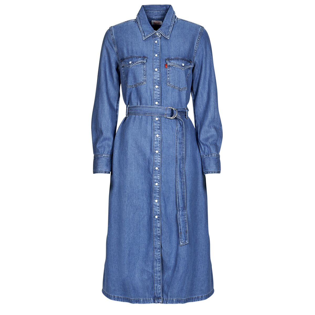 Μακριά Φορέματα Levis QUINCEY LS MAXI DRESS