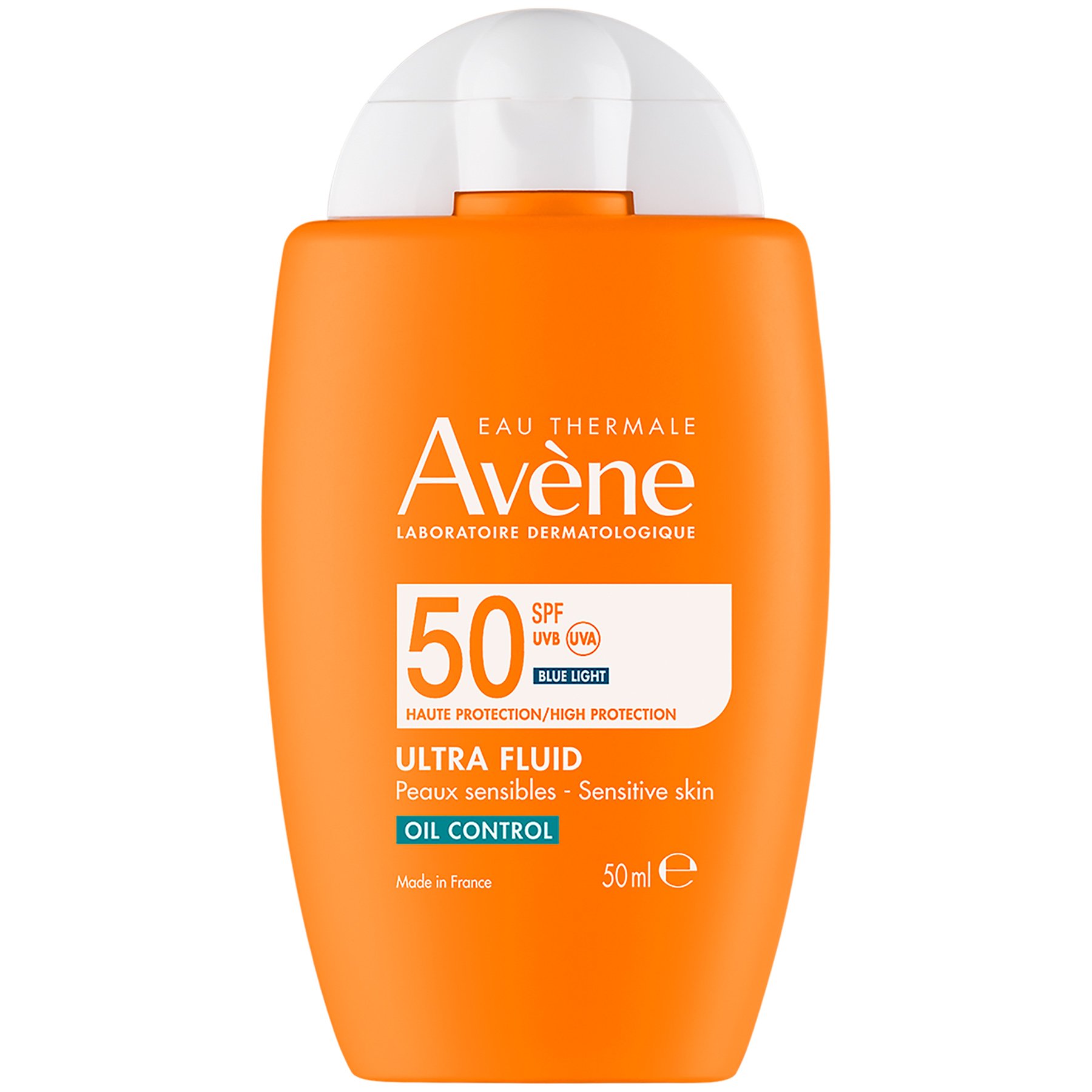 Avene Ultra Fluid Oil Control Spf50 Αντηλιακό για Πρόσωπο & Σώμα Υψηλής Προστασίας Χωρίς Άρωμα για Λιπαρές Επιδερμίδες 50ml