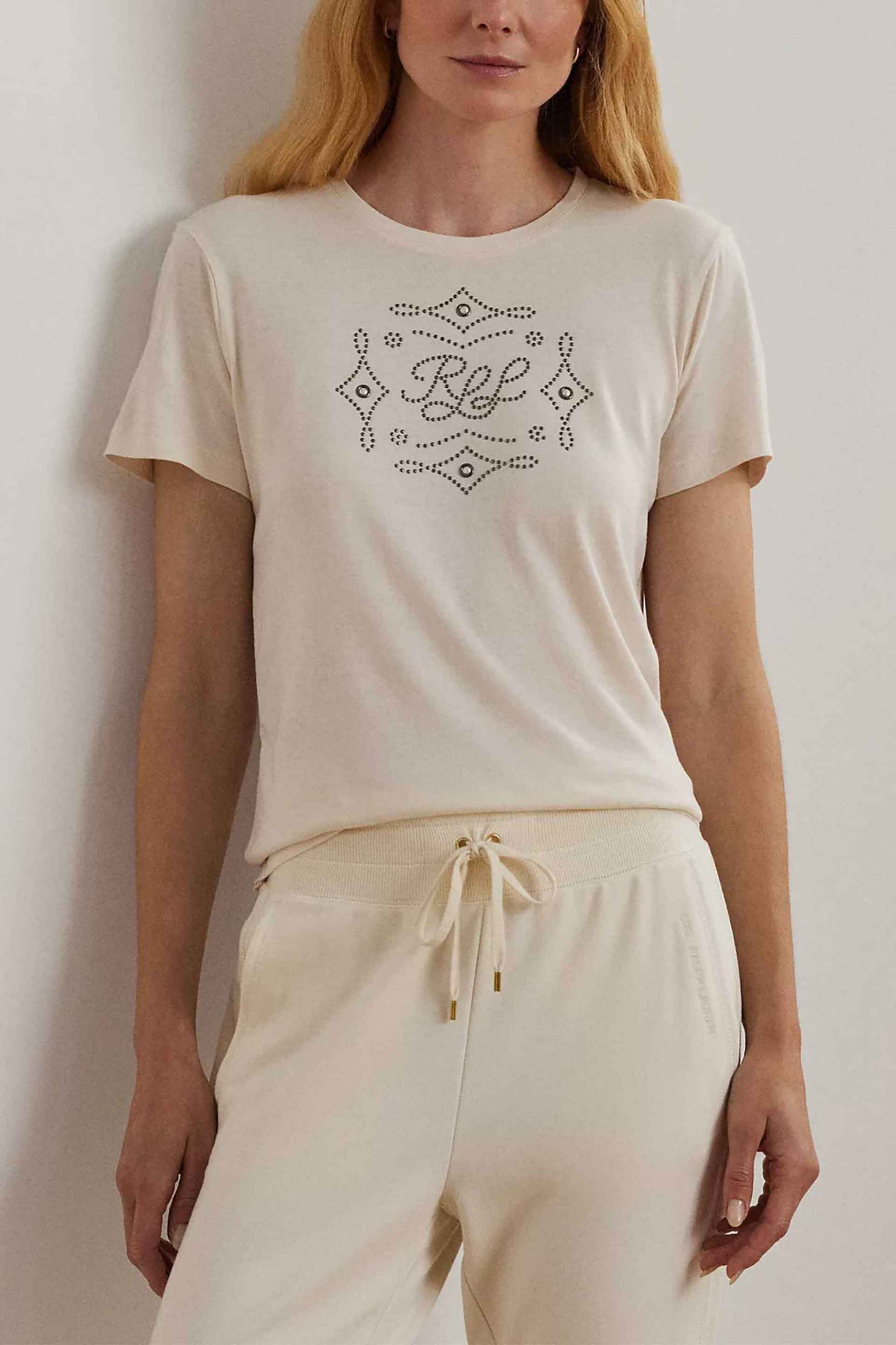Lauren Ralph Lauren γυναικείο T-shirt με graphic logo από τρουκς Relaxed Fit