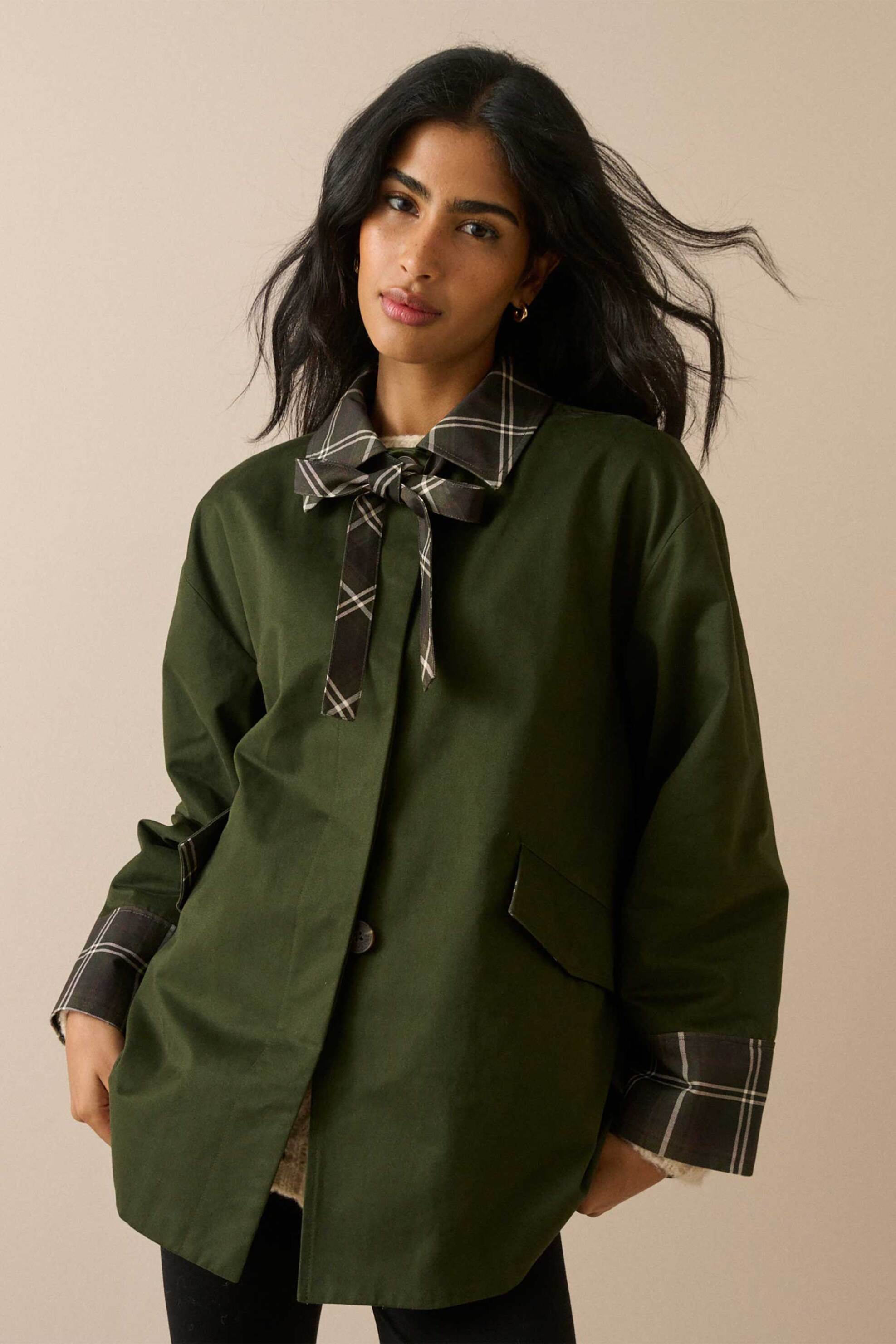Nobody΄s Child γυναικείo jacket με tartan print