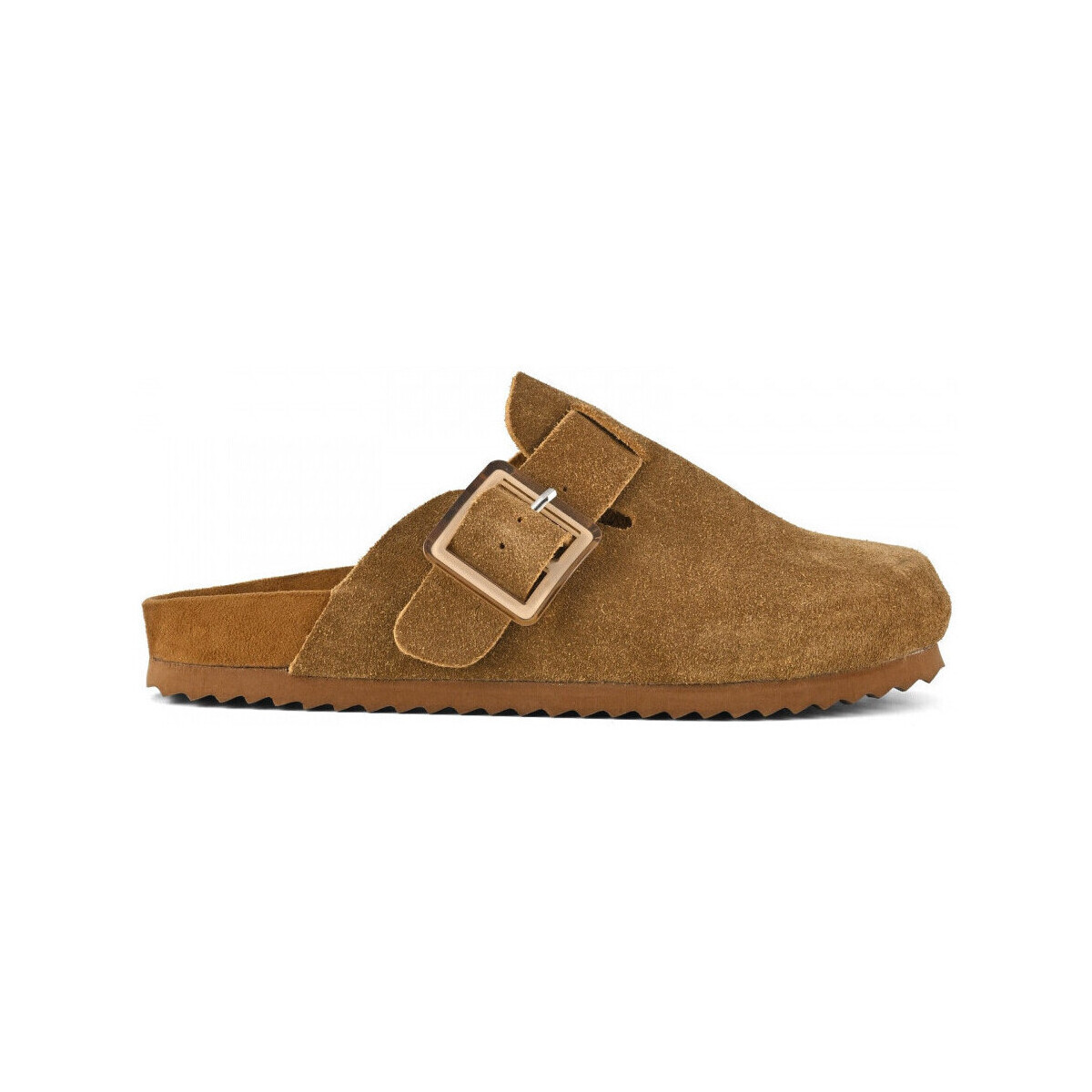 Σανδάλια Colors of California Cow suede bio sabot with buckl