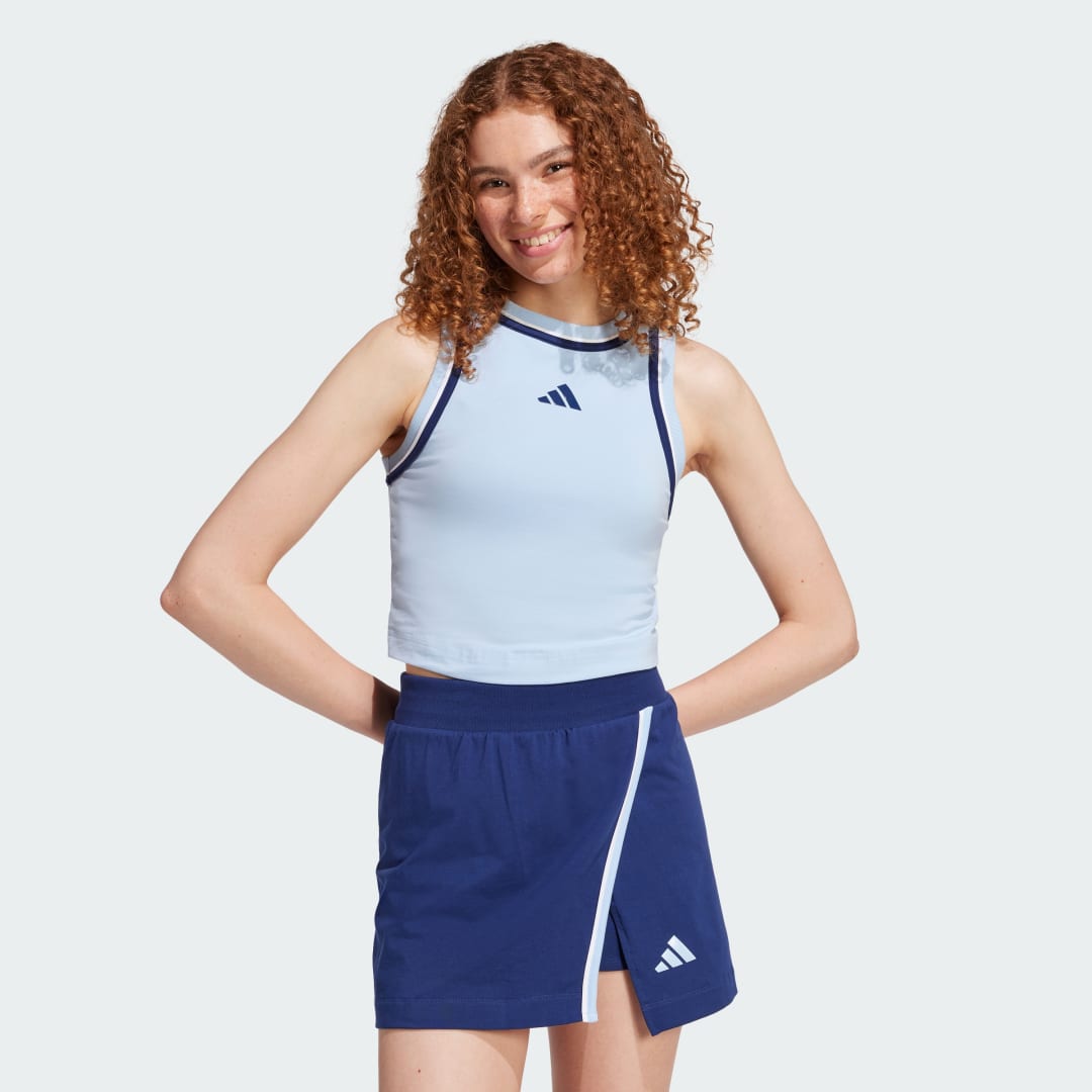 Essentials Color-Pop Cotton Crop Tank Top
