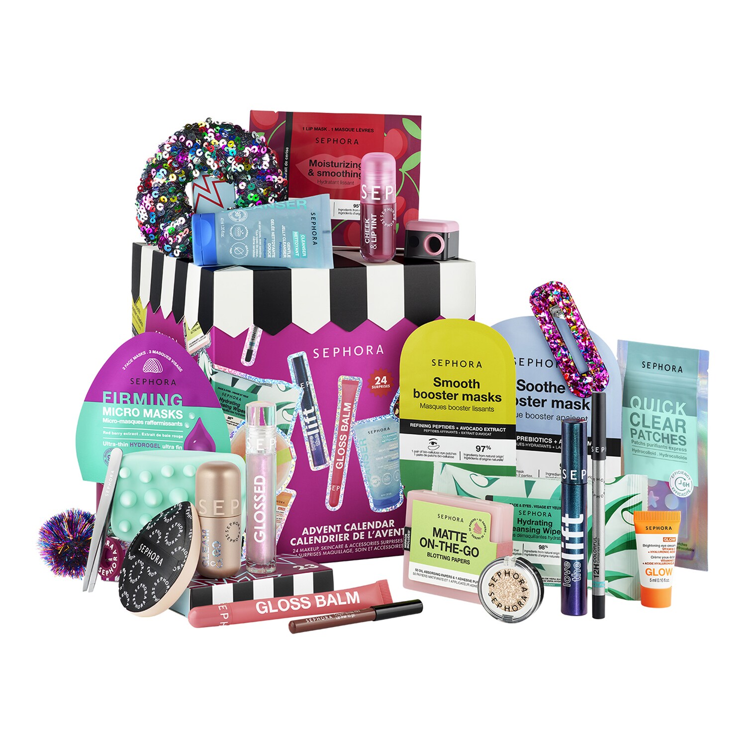 Sephora Collection - ADVENT CALENDAR - 24 εκπλήξεις σε μακιγιάζ, περιποίηση και αξεσουάρ | 24 τμχ