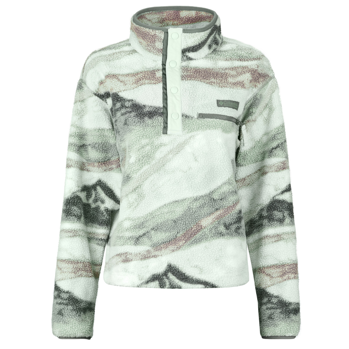 Fleece Columbia Helvetia II Printed Cropped Half Snap Fleece
