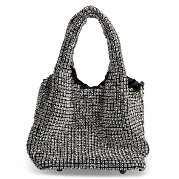 CRYSTAL MESH HOBO BAG