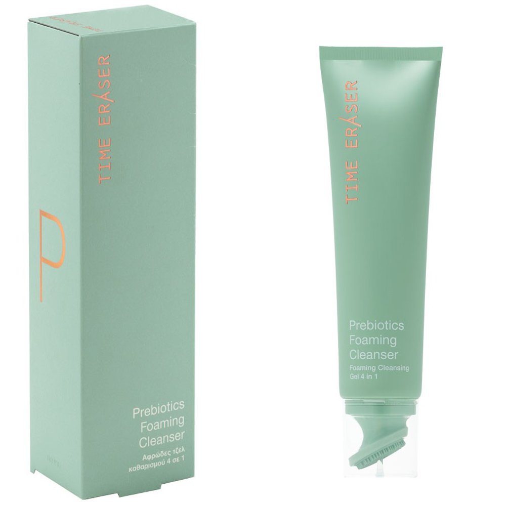 Medisei Time Eraser Prebiotics Foaming Cleanser Αφρώδες Τζελ Καθαρισμού Προσώπου 4 σε 1, 140ml