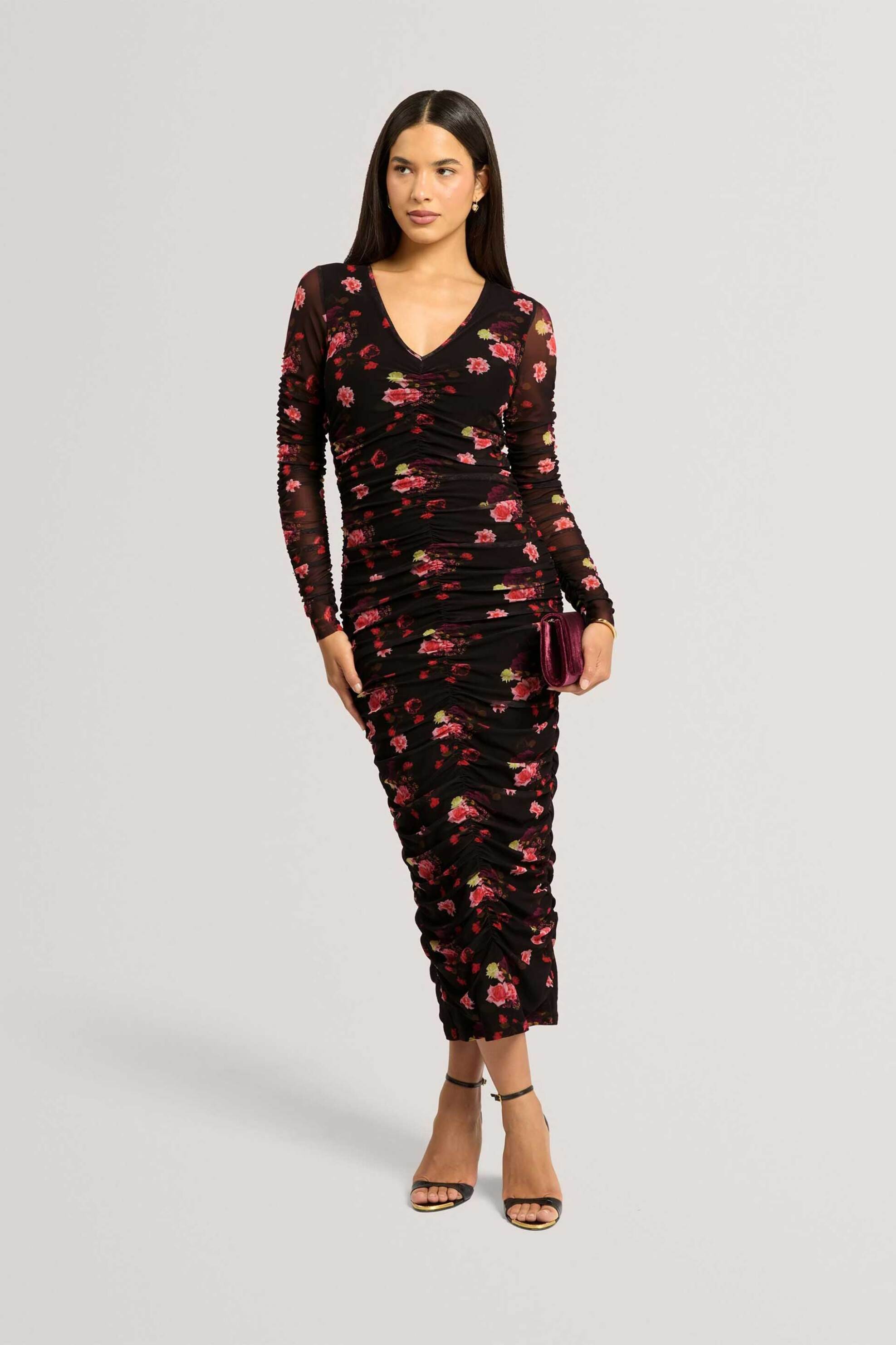 Ted Baker γυναικείο midi φόρεμα με print "Sylira"