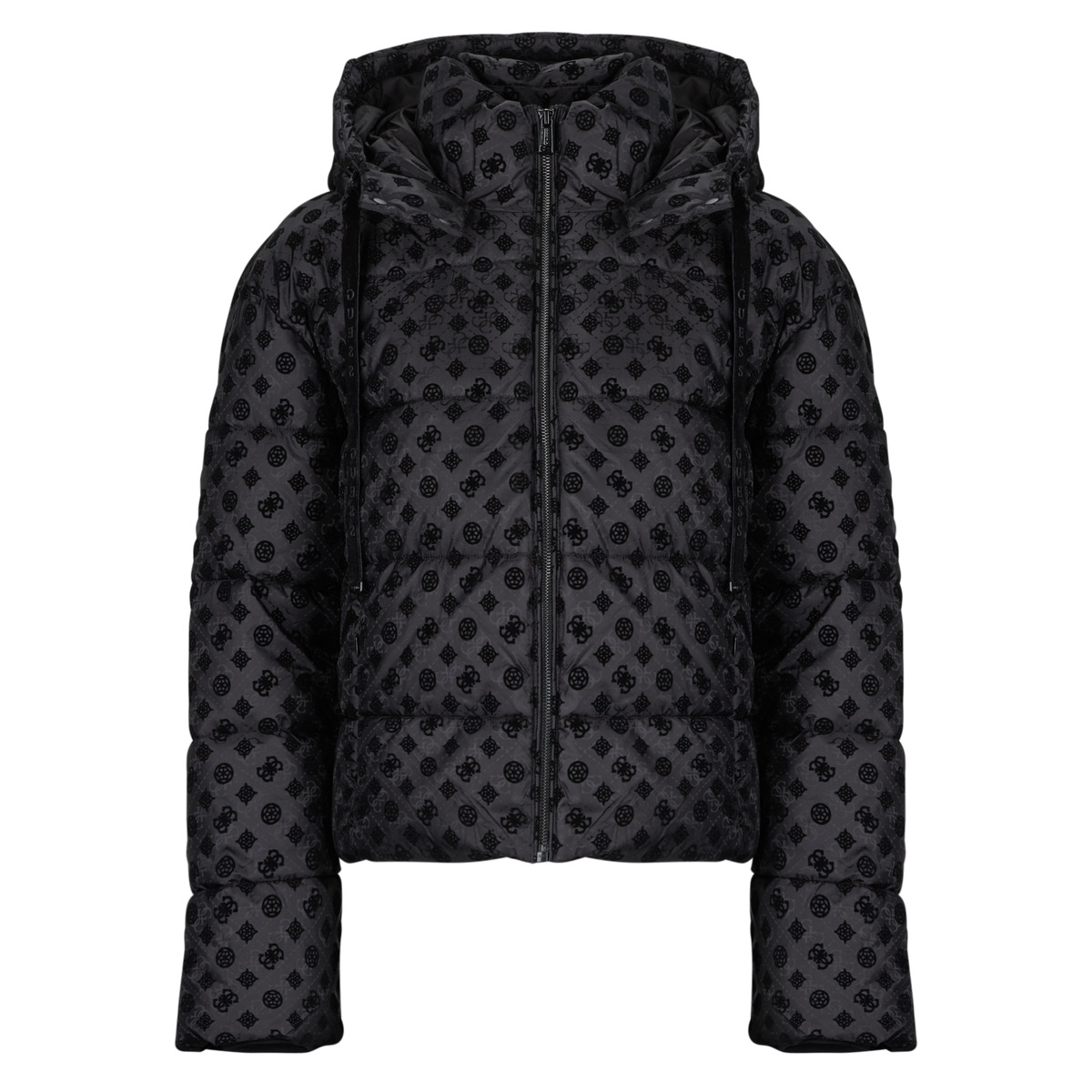 Χοντρό μπουφάν Guess NEW DAISY CROP LOGO PUFFER