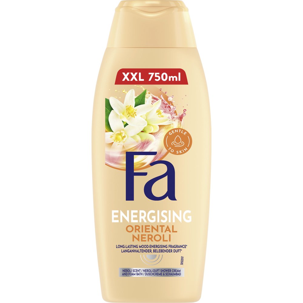 Fa Energising Oriental Neroli Body Shower Cream Foam Bath Κρεμώδες Αναζωογονητικό Αφρόλουτρο Σώματος Εξωτικής & Μακράς Διάρκειας για Στιγμές Χαλάρωσης & Ευεξίας 750ml