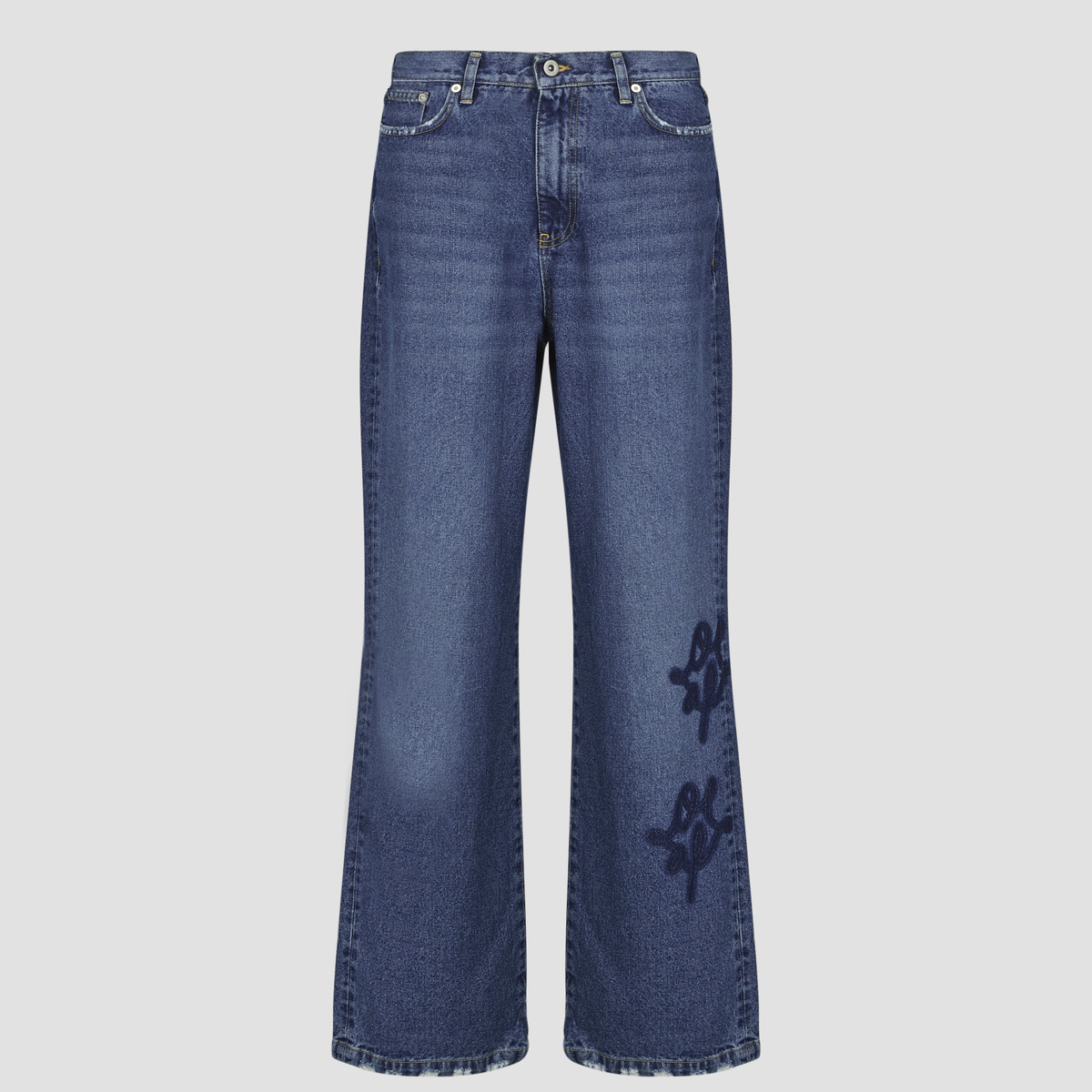 Tζιν σε ίσια γραμή OLAF MONOGRAM DENIM PANT