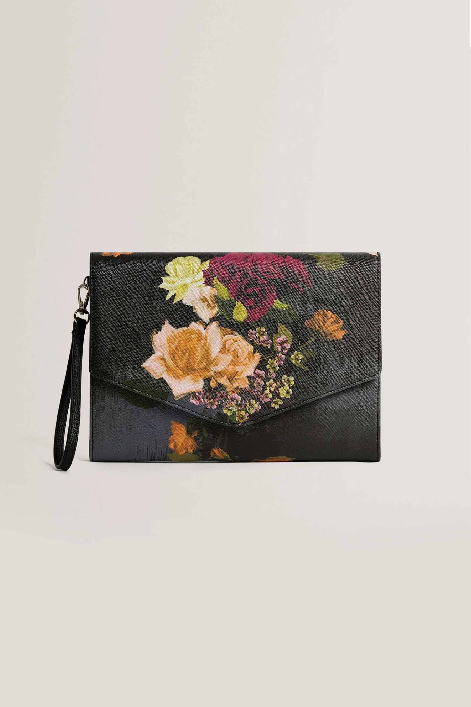 Ted Baker γυναικεία τσάντα φάκελος με floral print "Alixx" | ONE SIZE