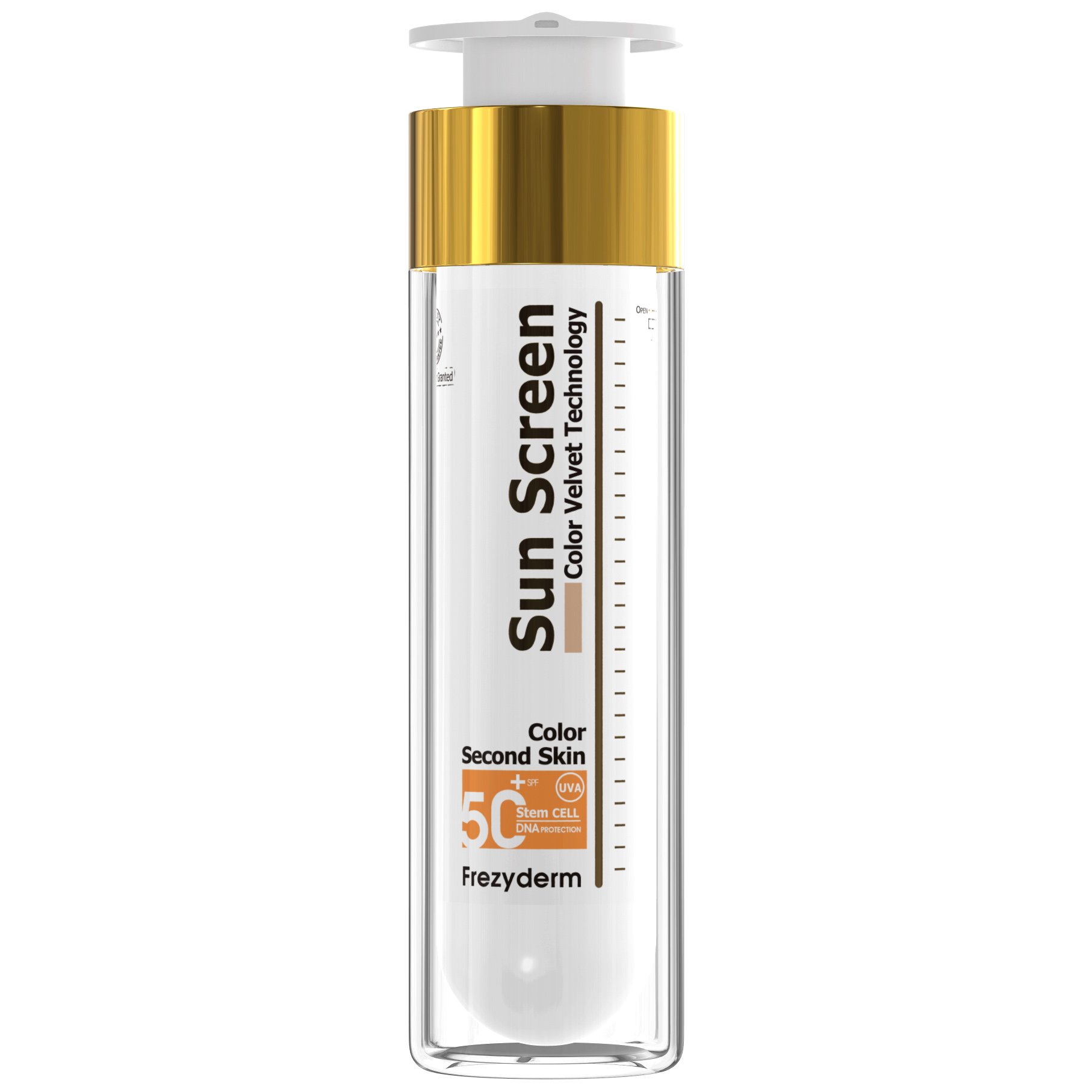 Frezyderm Sun Screen Color Velvet Face Cream Spf50+ Αντηλιακή Προσώπου με Χρώμα, Πολύ Υψηλής Προστασίας & Βελούδινης Υφής 50ml