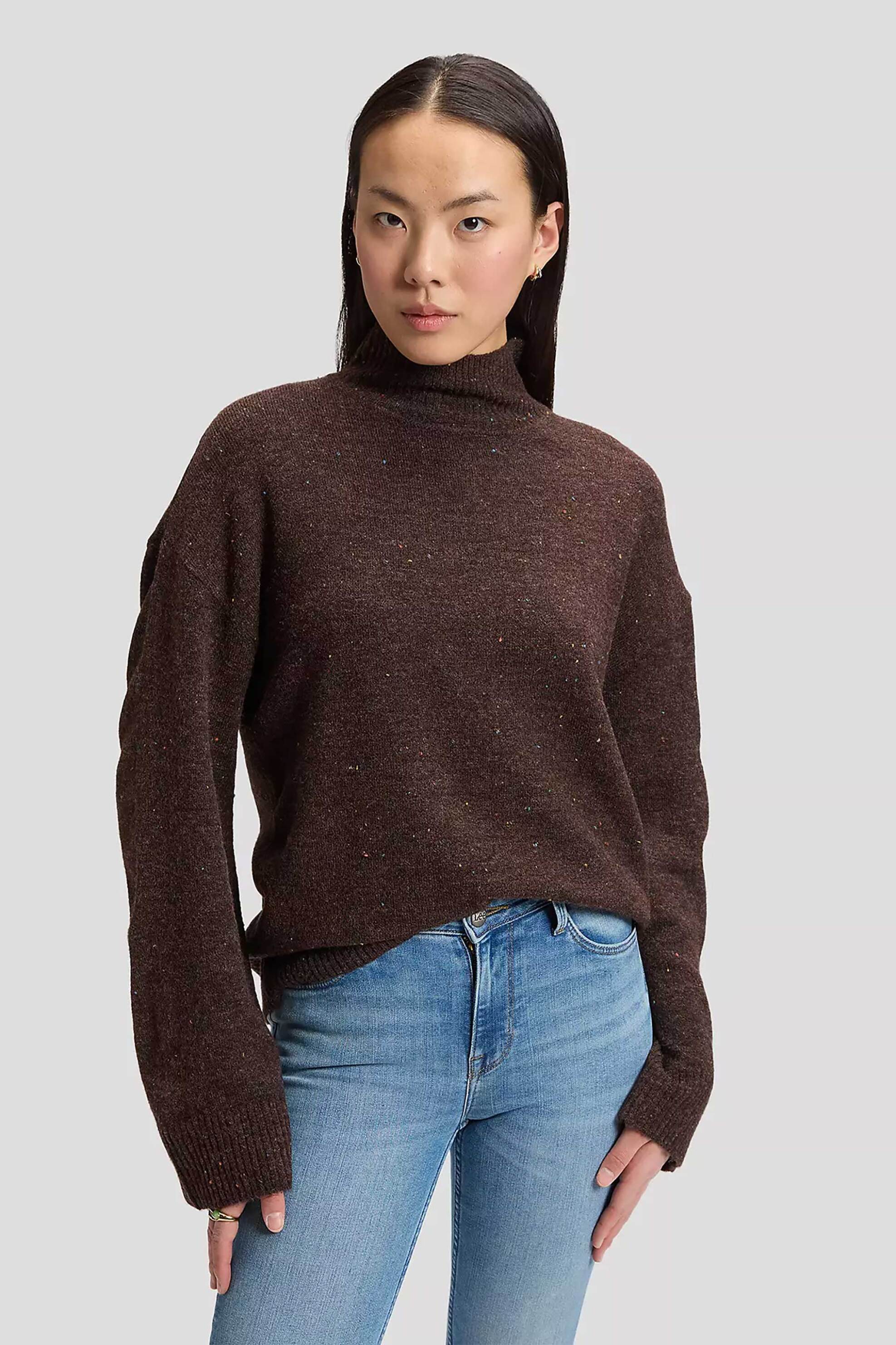 Lee® γυναικείο πουλόβερ με ψηλό λαιμό Relaxed Fit