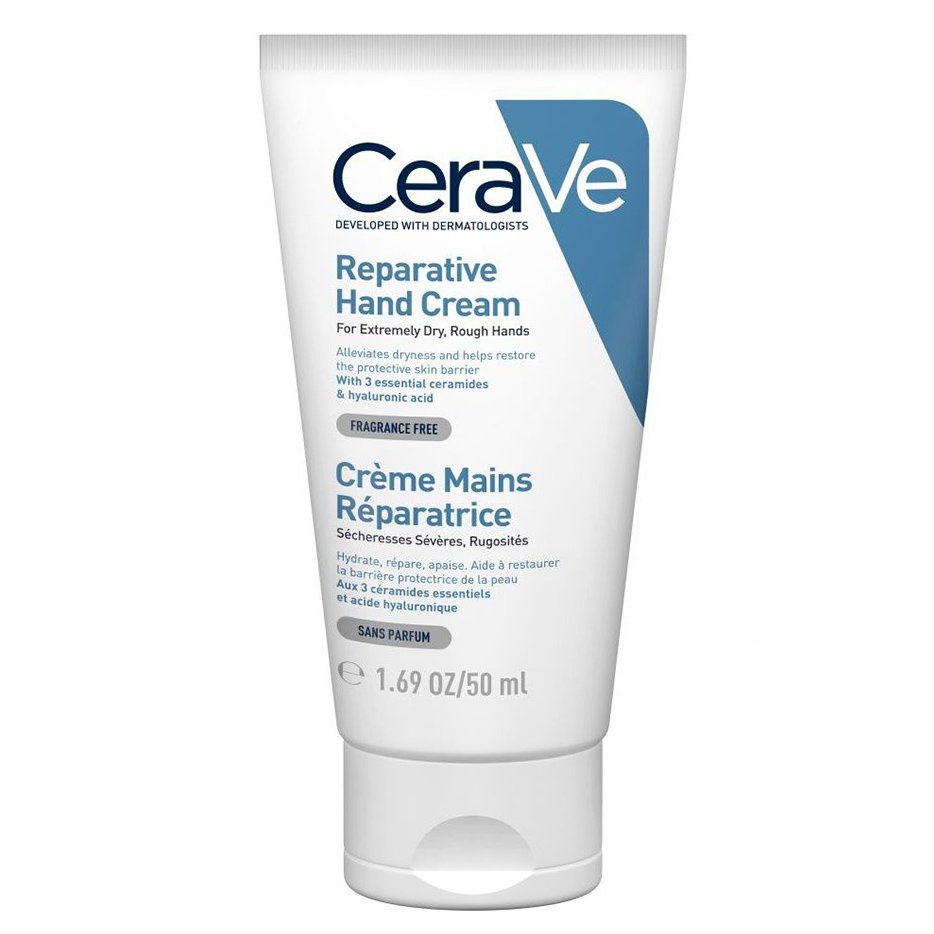 CeraVe Reparative for Extremely Dry, Rough Hands Cream Επανορθωτική Κρέμα Χεριών για Πολύ Ξηρό & Τραχύ Δέρμα 50ml