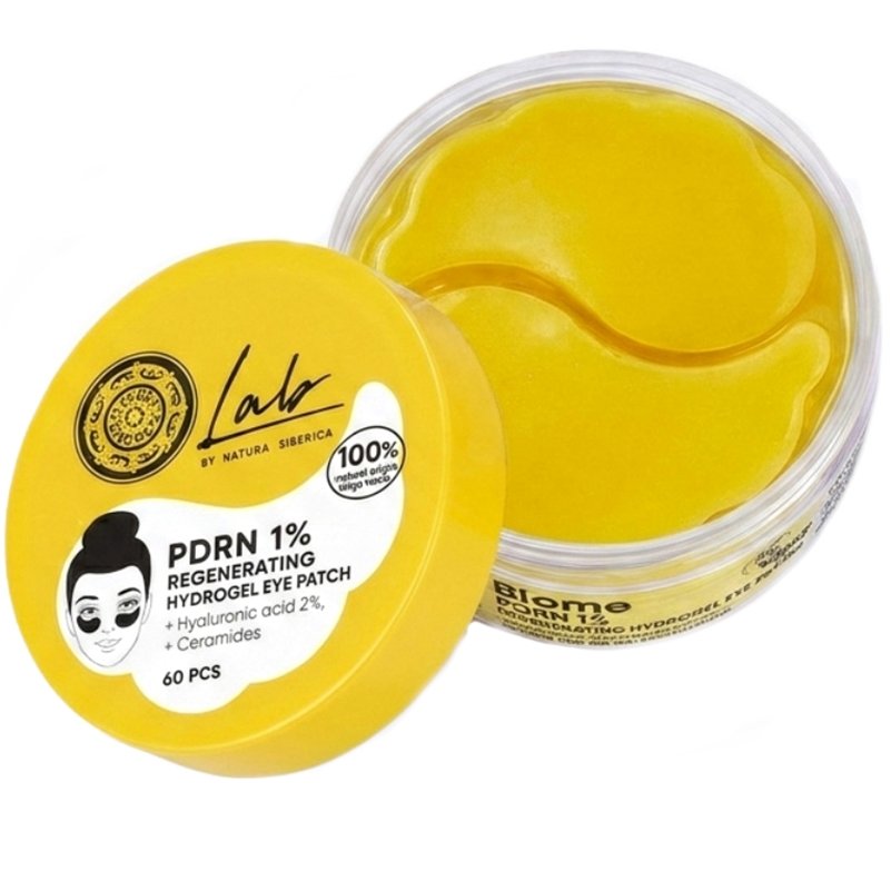 Natura Siberica Lab Biome PDRN 1% Regenerating Hydrogel Eye Patches Patches Ματιών Εντατικής Ενυδάτωσης για Αναζωογόνηση & Υποστήριξη της Φυσικής Αναγέννησης της Επιδερμίδας 60 Τεμάχια
