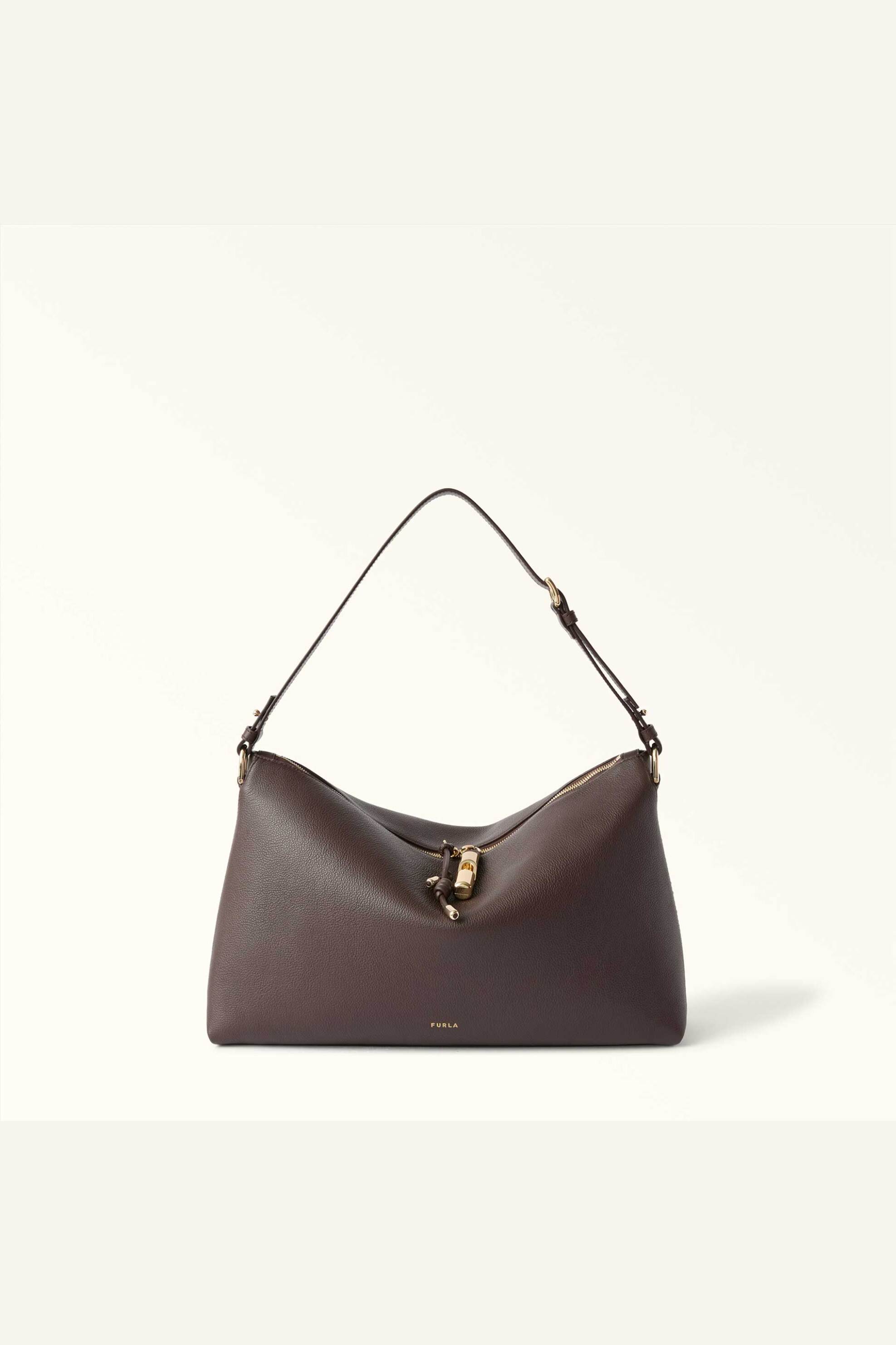 Furla γυναικεία δερμάτινη τσάντα ώμου "Debby M" | ONE SIZE
