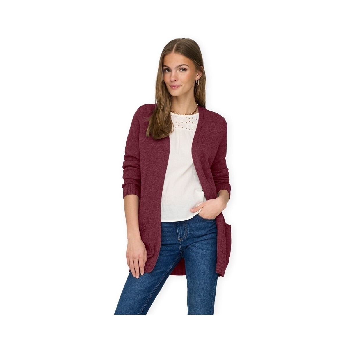 Μπουφάν / Ζακέτες Only Noos Lesly Cardigan - Zinfandel