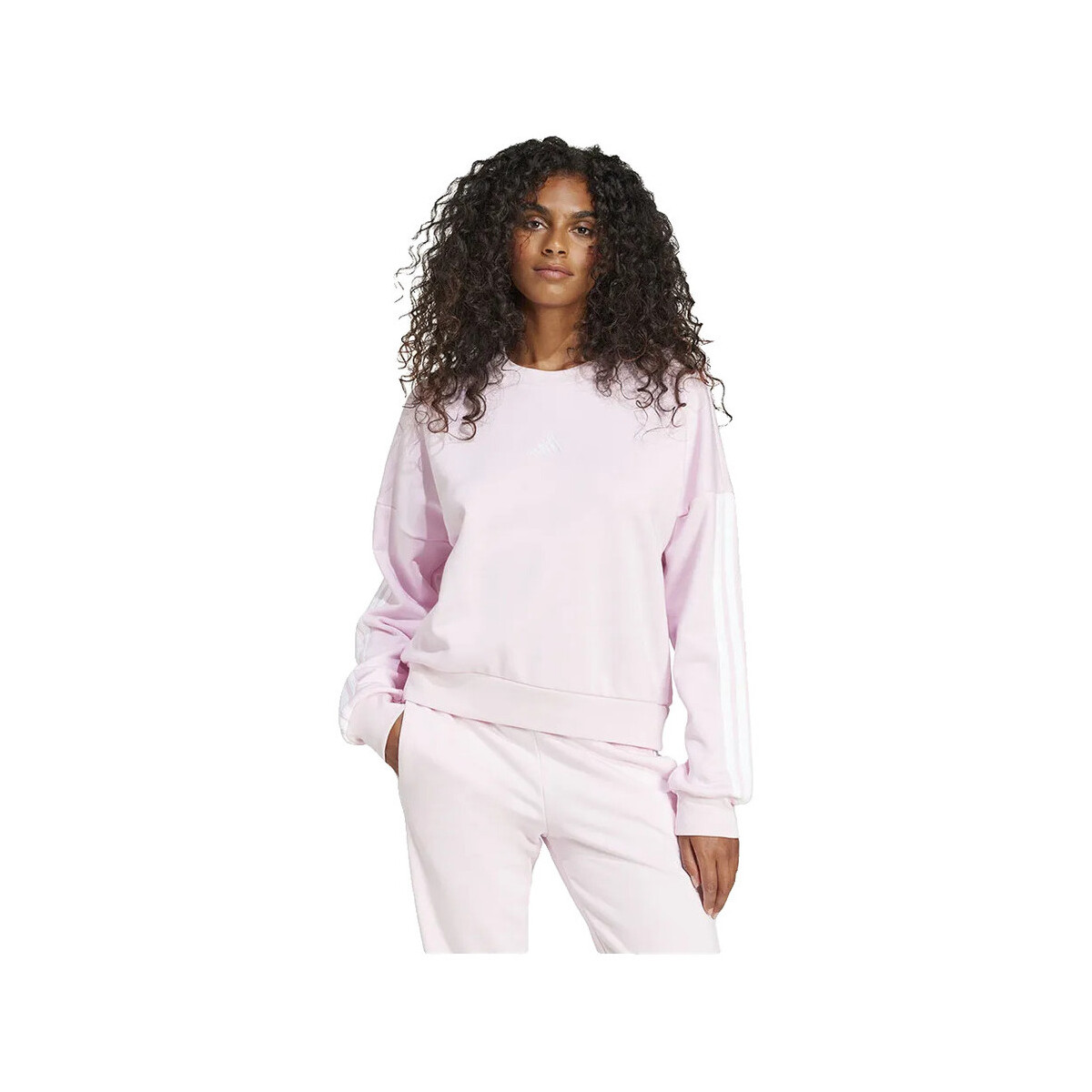 Φούτερ adidas Sweatshirt Essentials 3 Stripes rose