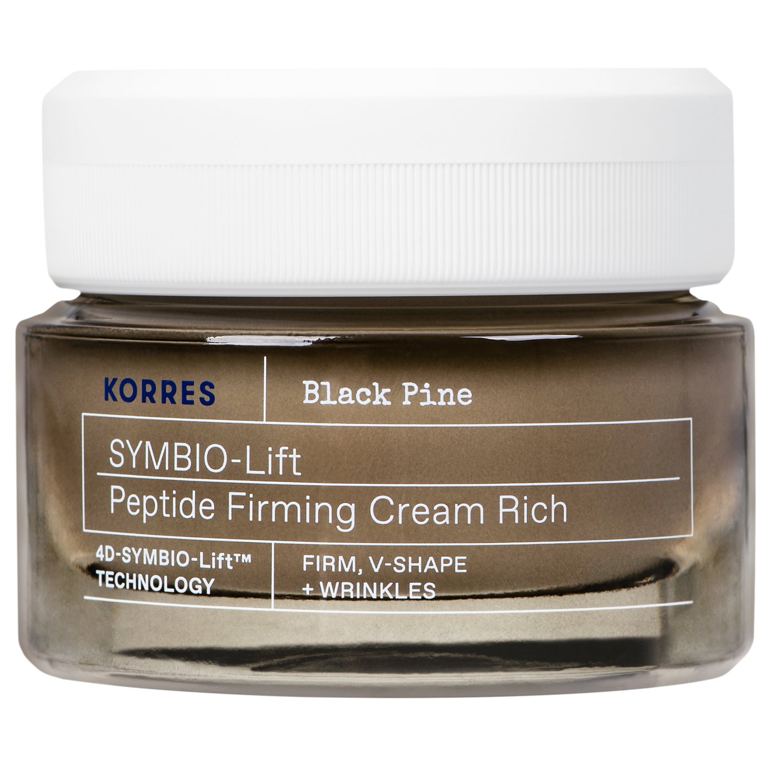 Korres Black Pine Symbio-Lift Peptide Firming Rich Face Cream Συσφικτική Κρέμα Προσώπου με Μαύρη Πεύκη & Πεπτίδια Κατάλληλη για Ρυτίδες & το Περίγραμμα του Προσώπου για Ξηρές Επιδερμίδες 40ml