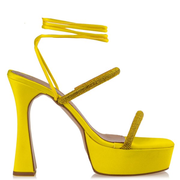 LACE UP PLATFORM SANDALS