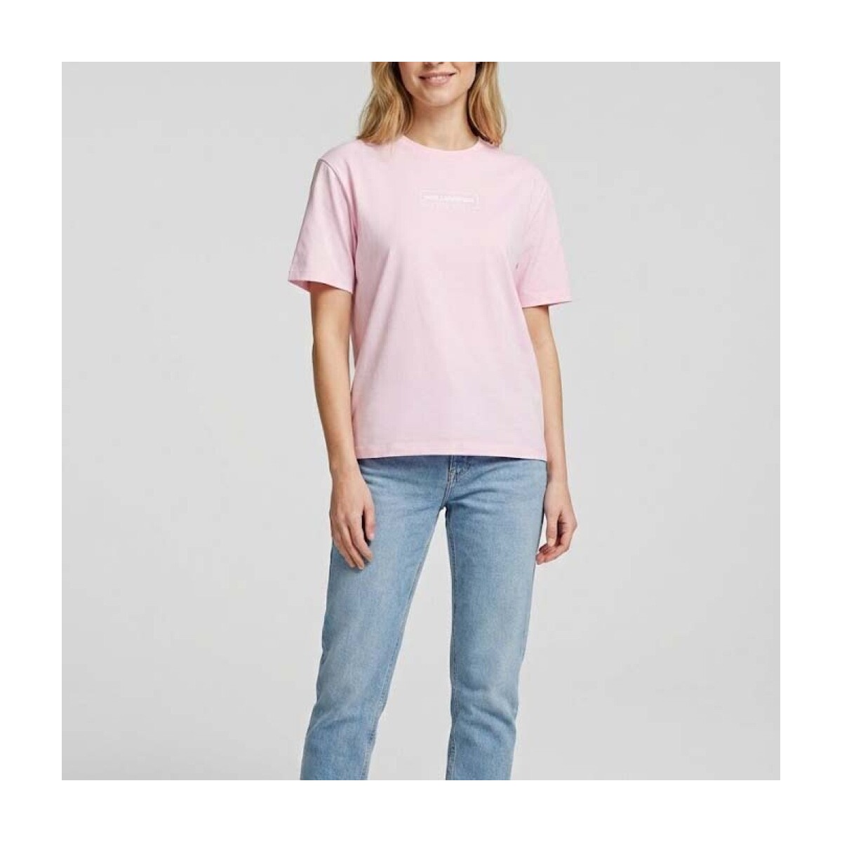 Πόλο με μακριά μανίκια Karl Lagerfeld KLJ REG OUTLINE LOGO TEE