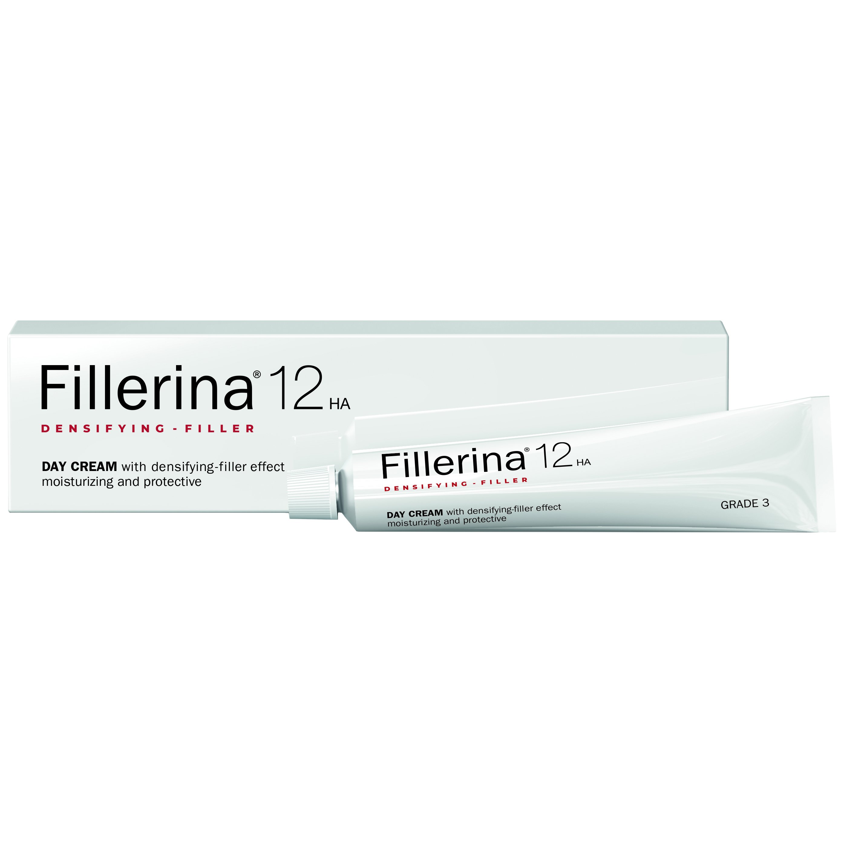 Fillerina 12HA Densifying Filler Day Cream Grade 3, 50ml,Αντιγηραντική Κρέμα Ημέρας Προσώπου για Αναπλήρωση Όγκου & Γεμίσματος των Ρυτίδων