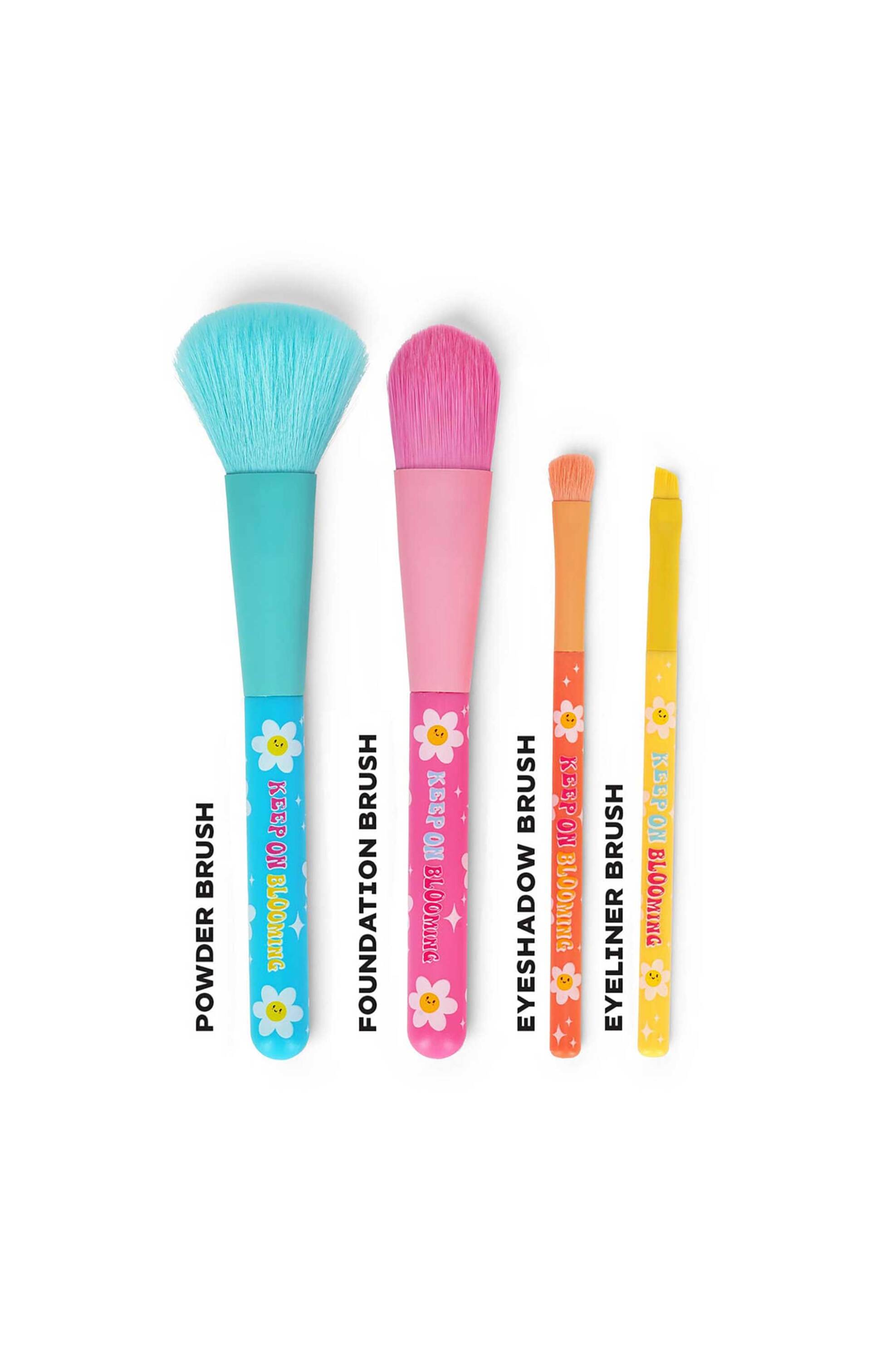 Legami Set of 4 Daisy Makeup Brushes - Oh My Glow!