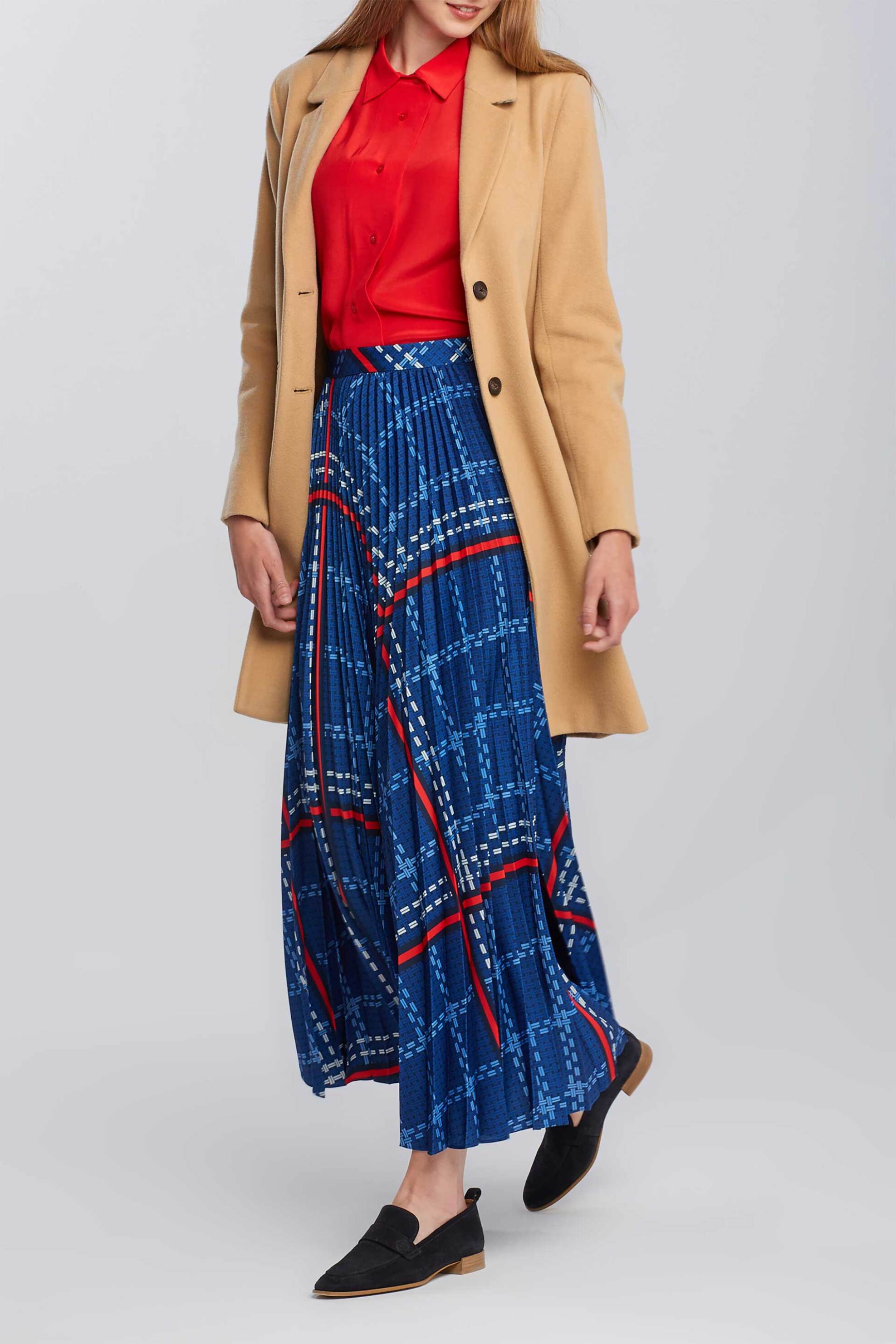 Gant γυναικεία maxi φούστα με all-over signature weave print | 36